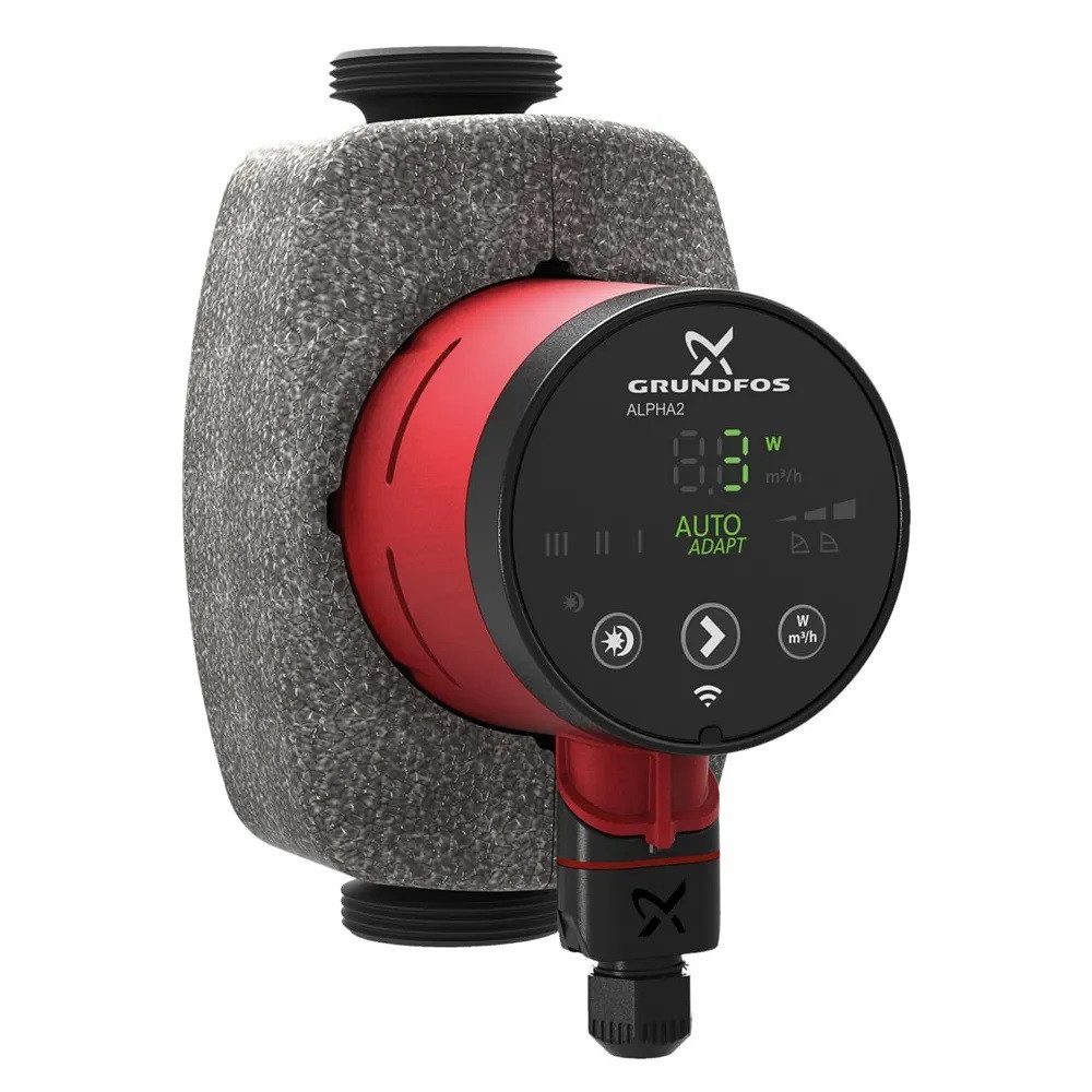 Grundfos Umwälzpumpe ALPHA2 25-60 Hocheffizienz Umwälzpumpe Baulänge 180 mm DN 25 230 Volt
