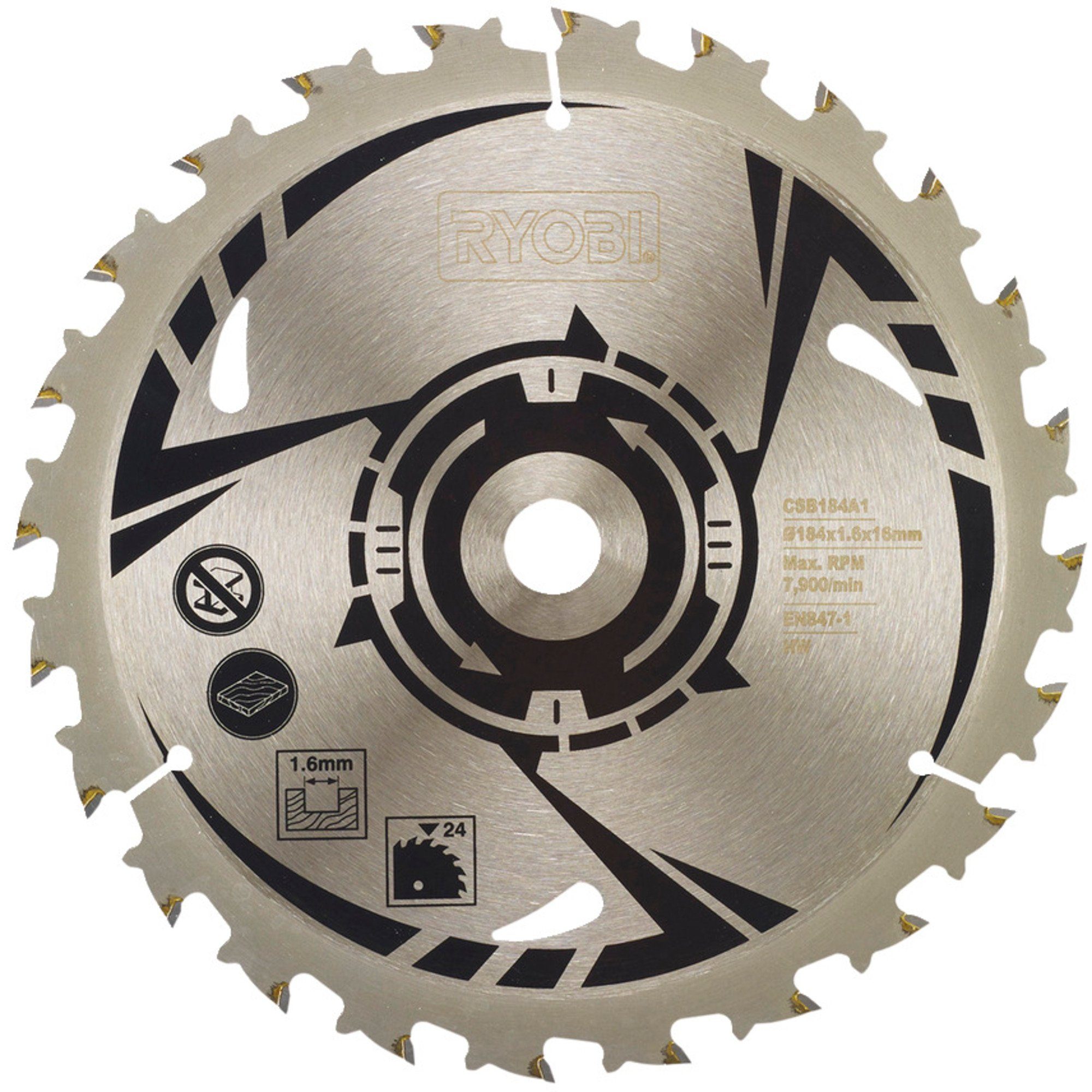 Ryobi Sägeblatt Ryobi HM-Kreissägeblatt CSB184A1, Ø 184mm, 24Z