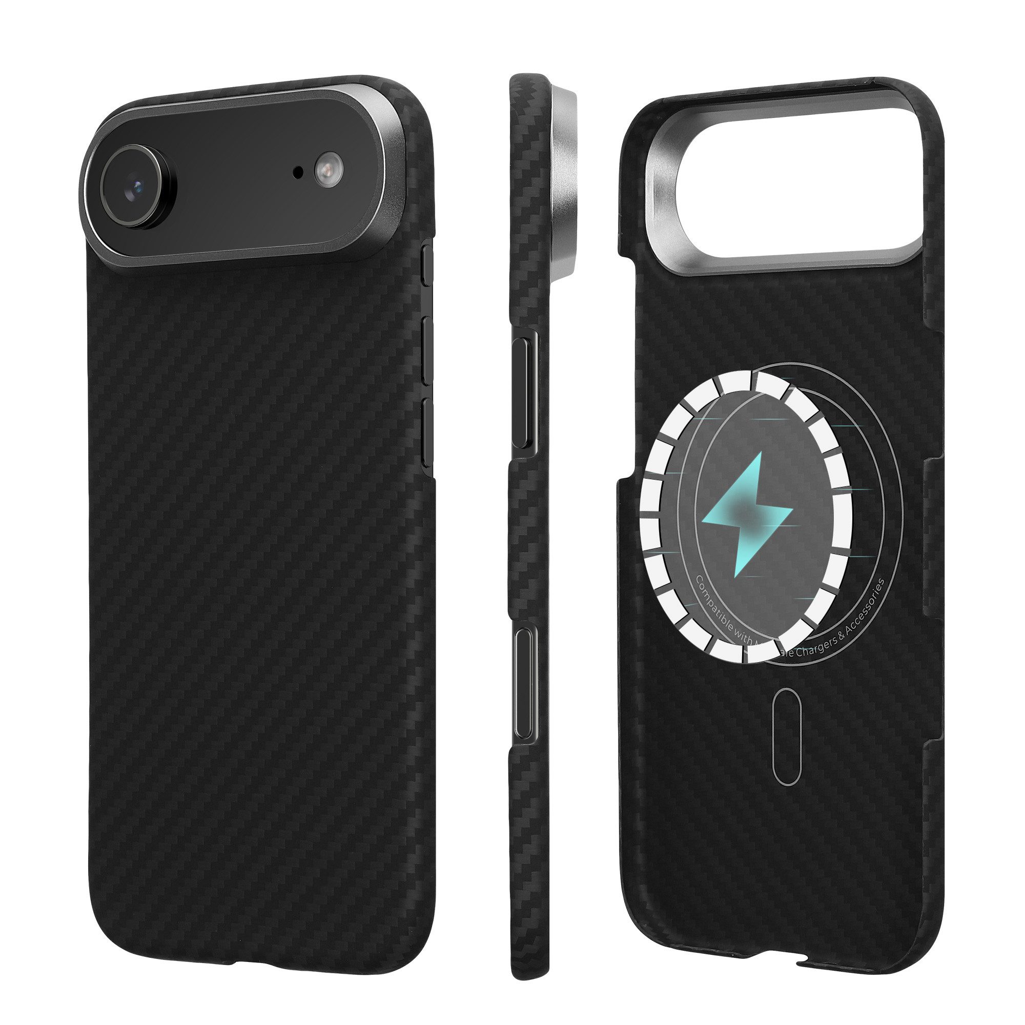 kalibri Smartphone-Hülle Hülle für Apple iPhone Air Aramid Handy Schutzhülle, Cover Case Handyhülle - Kompatibel mit MagSafe
