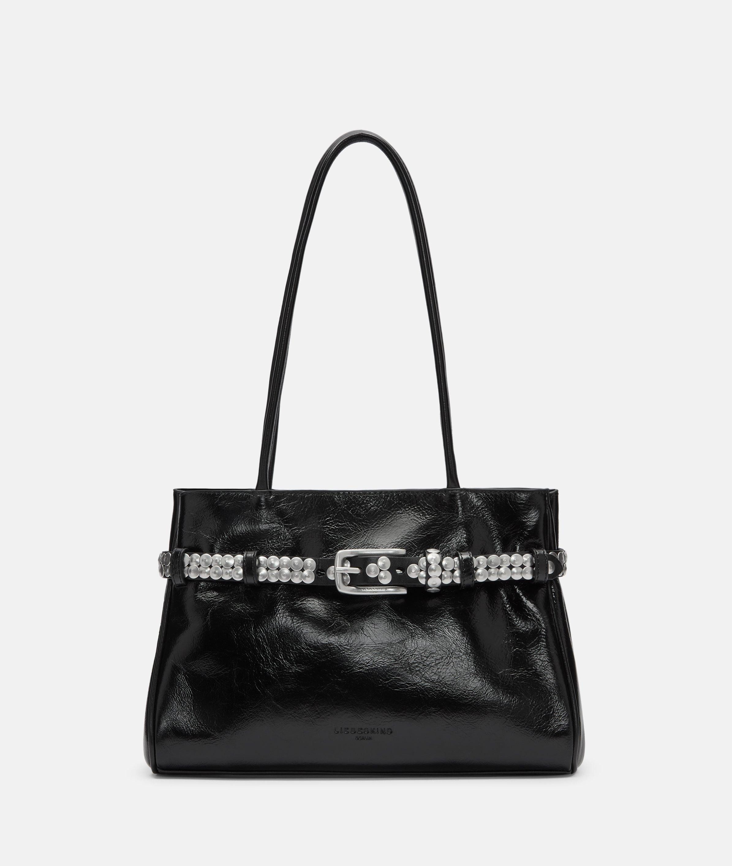 Liebeskind Berlin Schultertasche Satchel, Geräumige Schultertasche aus Rind günstig online kaufen