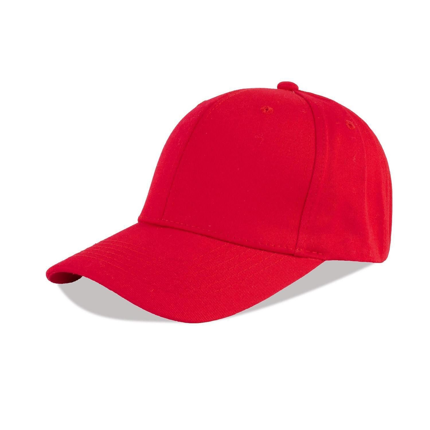 LuxusKollektion Baseball Cap Baseballcap Unisex Denim Cotton Verstellbar L Strukturiert-rot