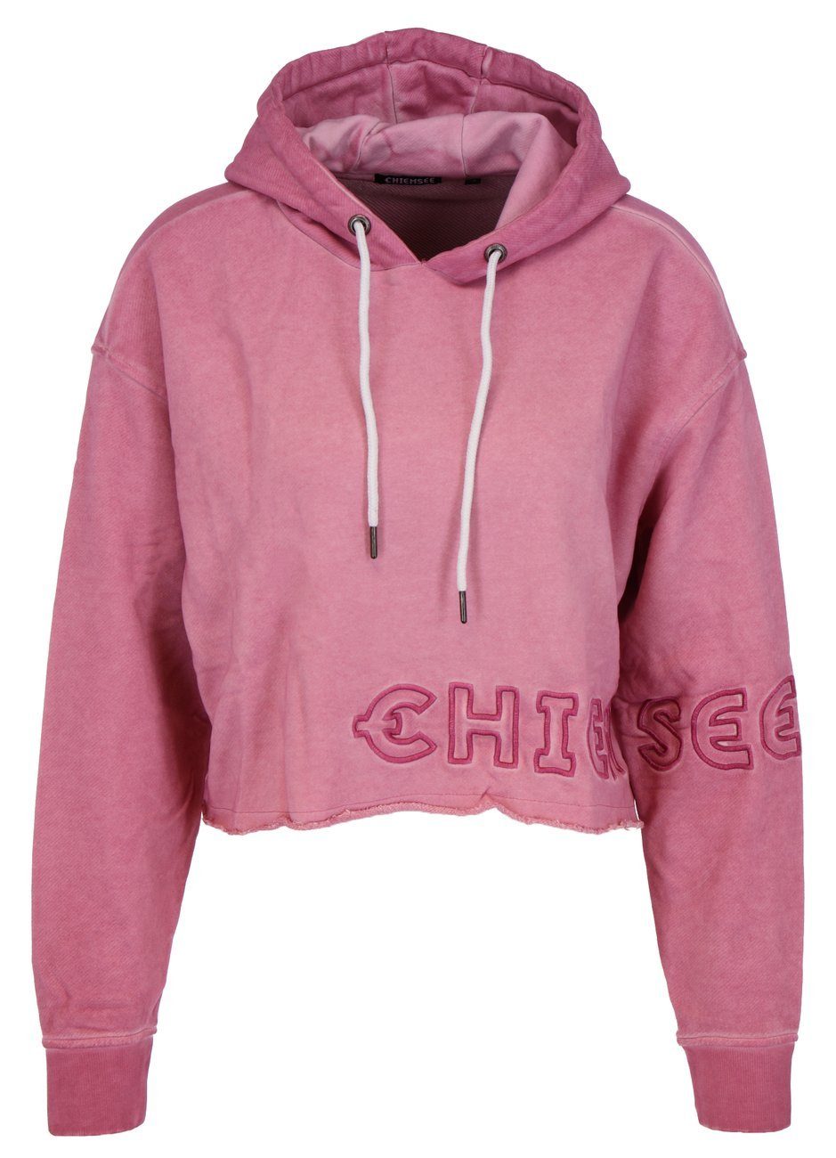 Fit (1-tlg) Kapuzensweatshirt Women Pink Super Loose Sweatshirt, Chiemsee 17-2625