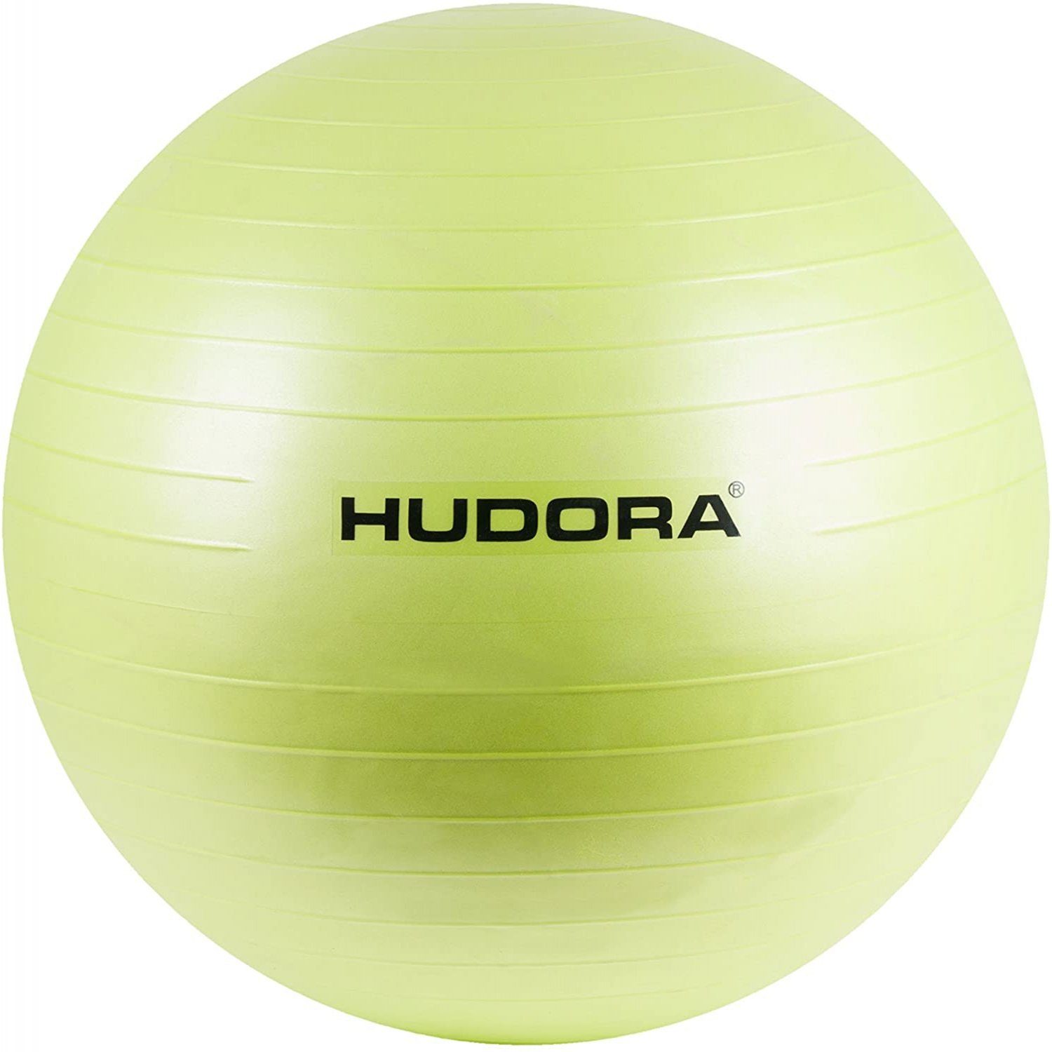 Hudora Gymnastikball HUDORA Fitness Yoga Reha Sport Gymnastik-Ball, lemon/grün, Ø 75 cm (Packung)