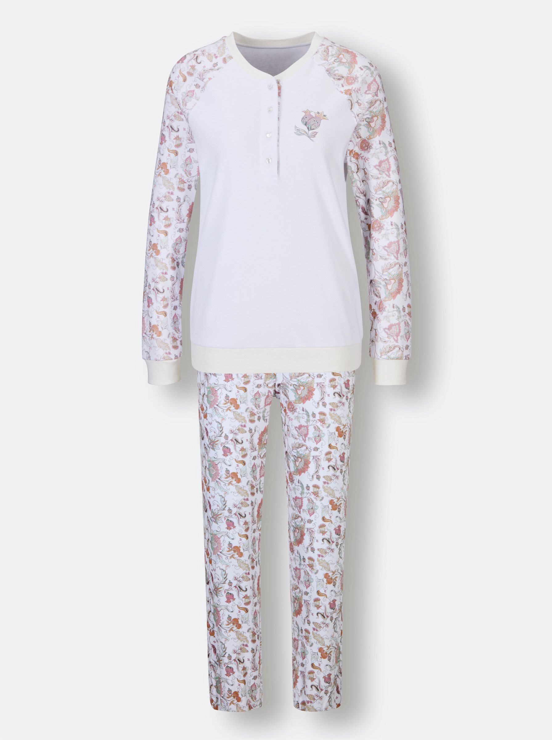 Witt Schlafanzug Schlafanzug Langarm