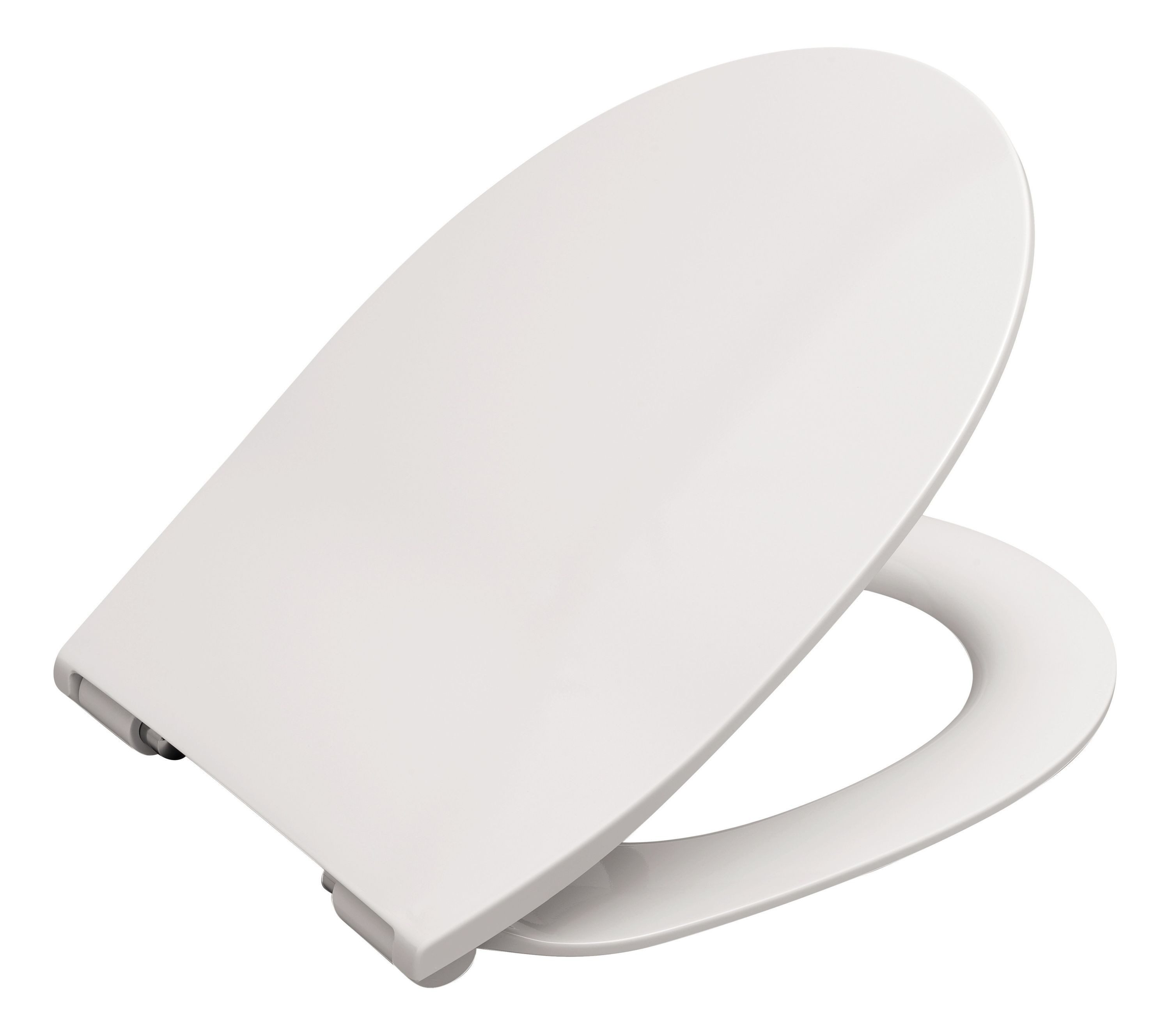 Calmwaters WC-Sitz Extra Flach, Slim, Absenkautomatik, Abnehmbar, Montage von oben, 26LP3163