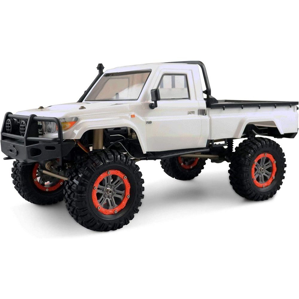 Spielzeug-Auto AMXRock RCX10P Scale Crawler - Pick-Up - weiß/schwarz
