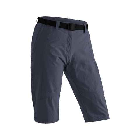 Maier Sports Caprihose Kluane Damen Shorts, kurze Wanderhose, Outdoorhose mit 2 Taschen, Regular Fit