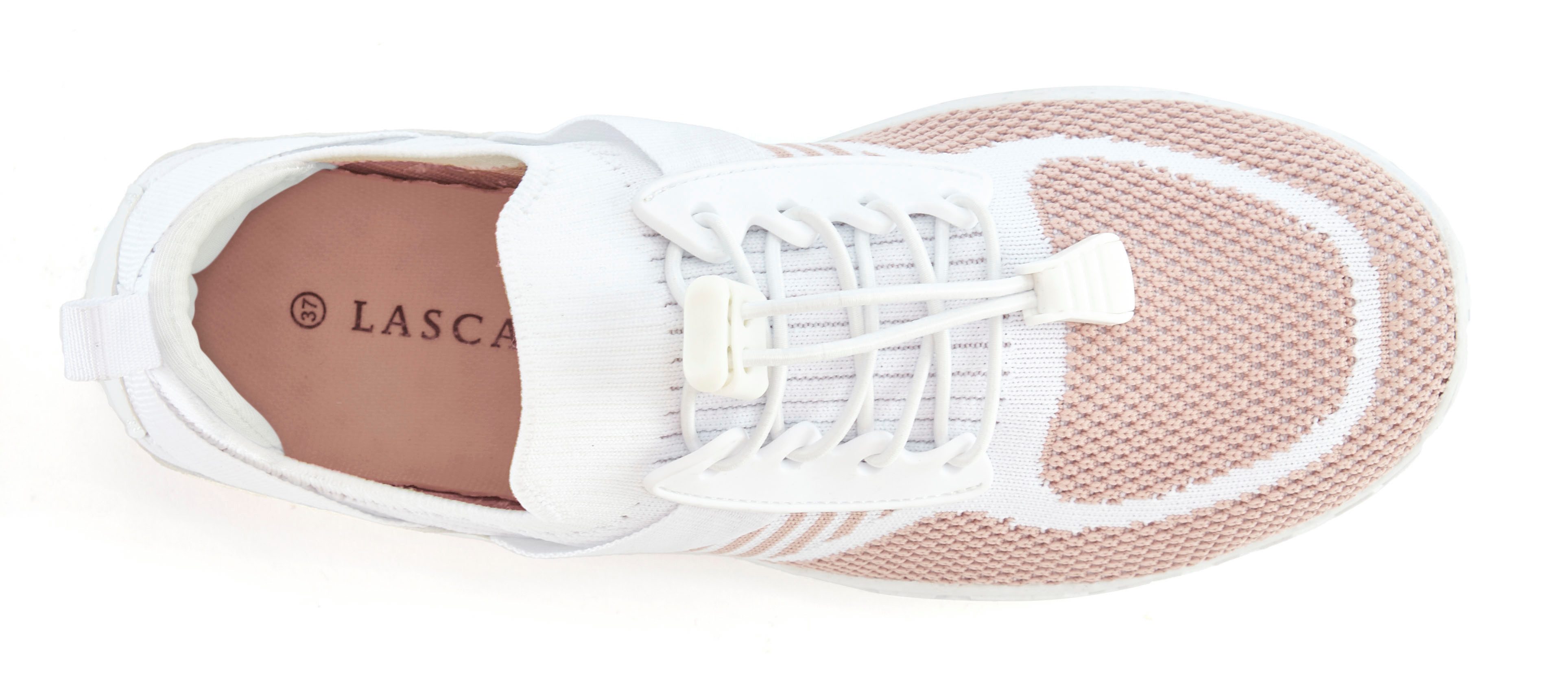 LASCANA Slip-On-Sneaker, Sommer Sneaker, Sneaker Freizeitschuh, Halbschuh superleicht, flache flexible Sohle VEGAN