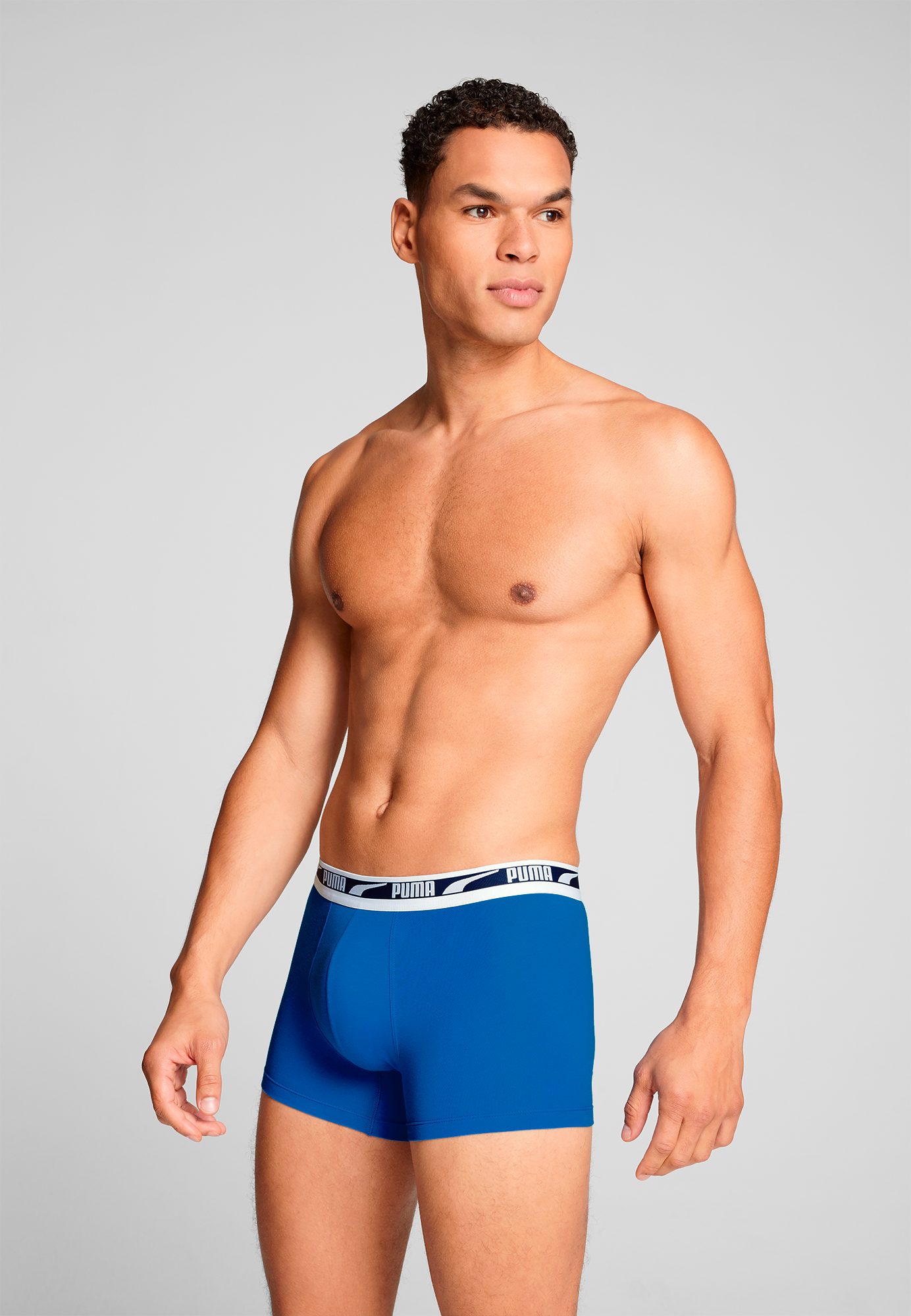 PUMA Boxershorts PUMA MEN EVERYDAY MULTI LOGO BOXERS 2P (2er Pack) Komfortabler Logobund