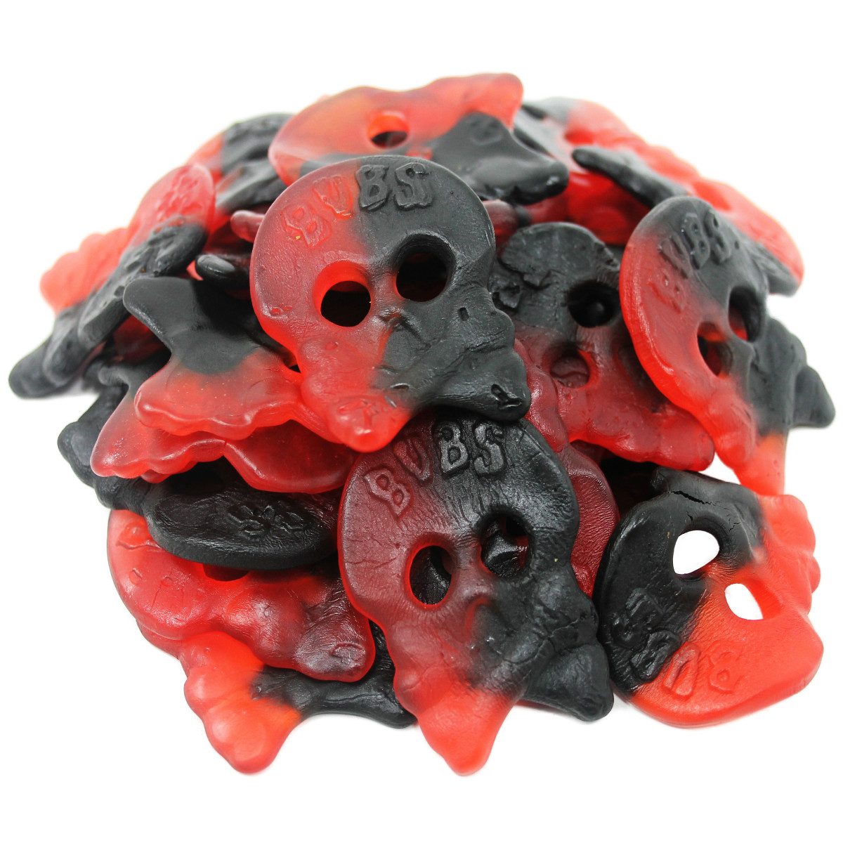 Fruchtgummi Bären & Co. Süßigkeit, Totenkopf Fruchtgummi Lakritz mit Himbeergeschmack würzig süß 175g