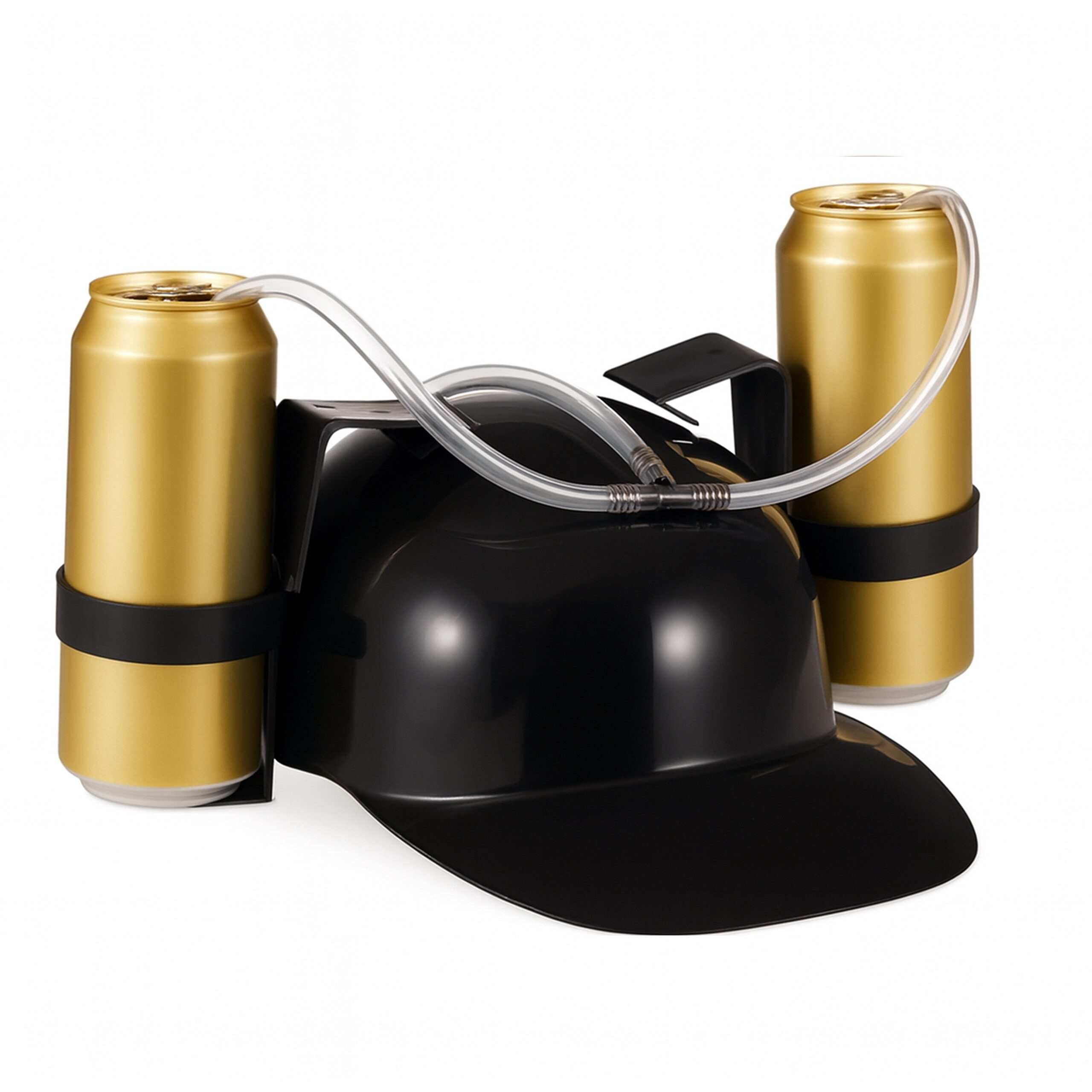 relaxdays Partyanzug 4x Party Trinkhelm, schwarz