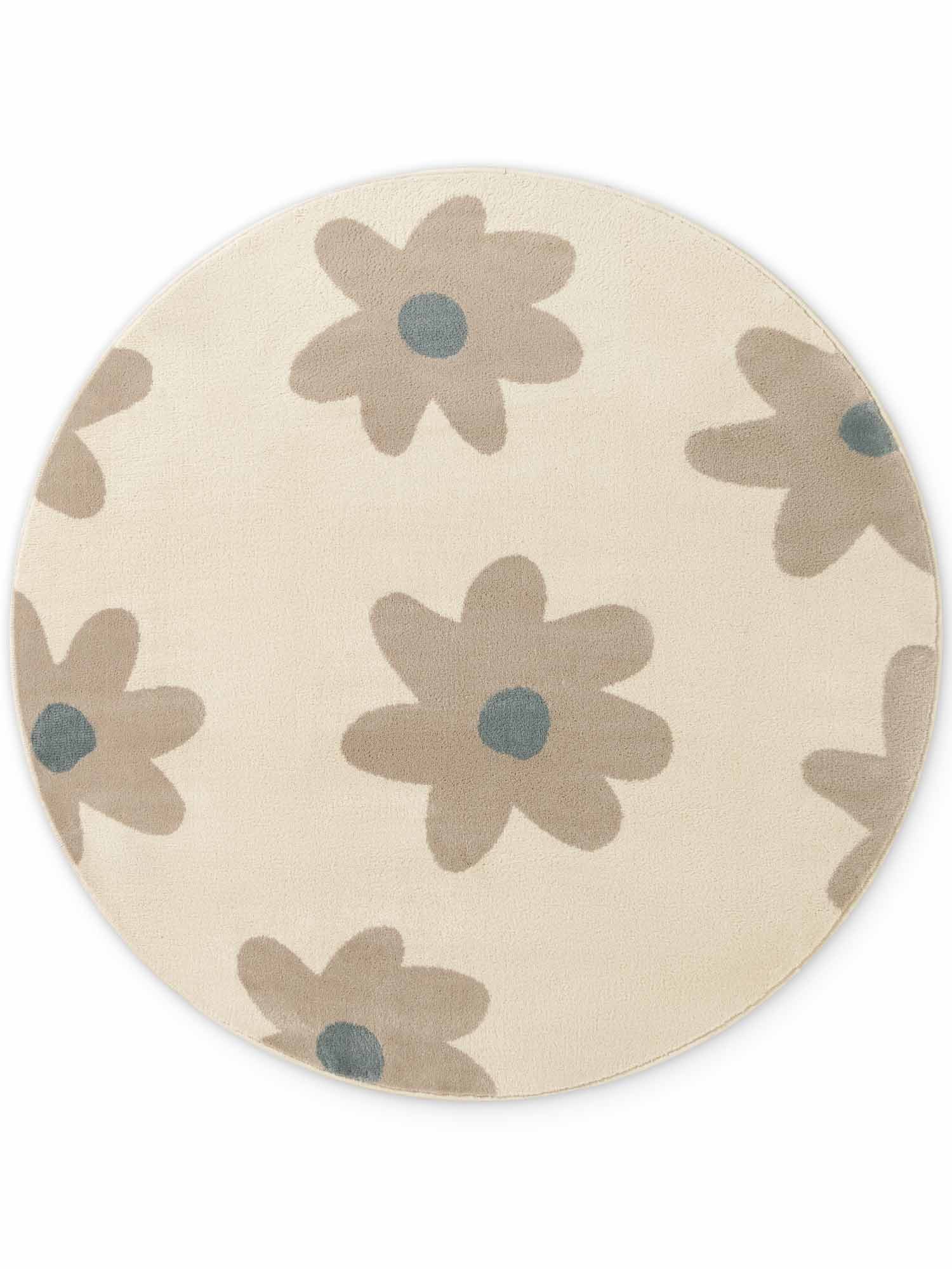 HANSE Home Kinderteppich Bloomy, rund, Höhe: 10 mm, Pflegeleicht, Weich, Kinderzimmer, Spielteppich, Spielunterlage