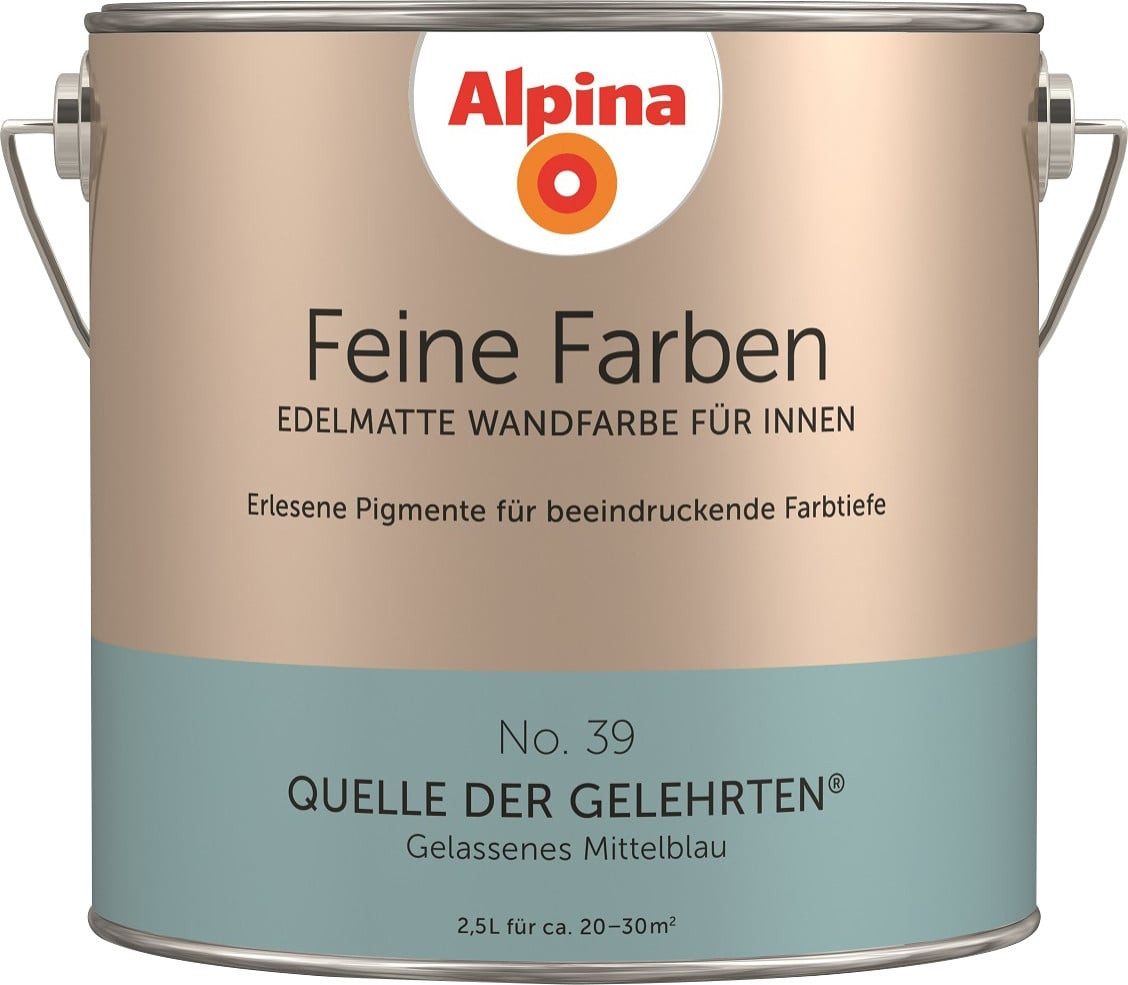 Alpina Wandfarbe Alpina Feine Farben Wandfarbe No. 39 Quelle der
