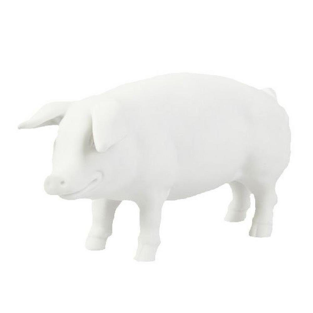 Reichenbach Dekoobjekt Porzellanfigur Schwein Weiß