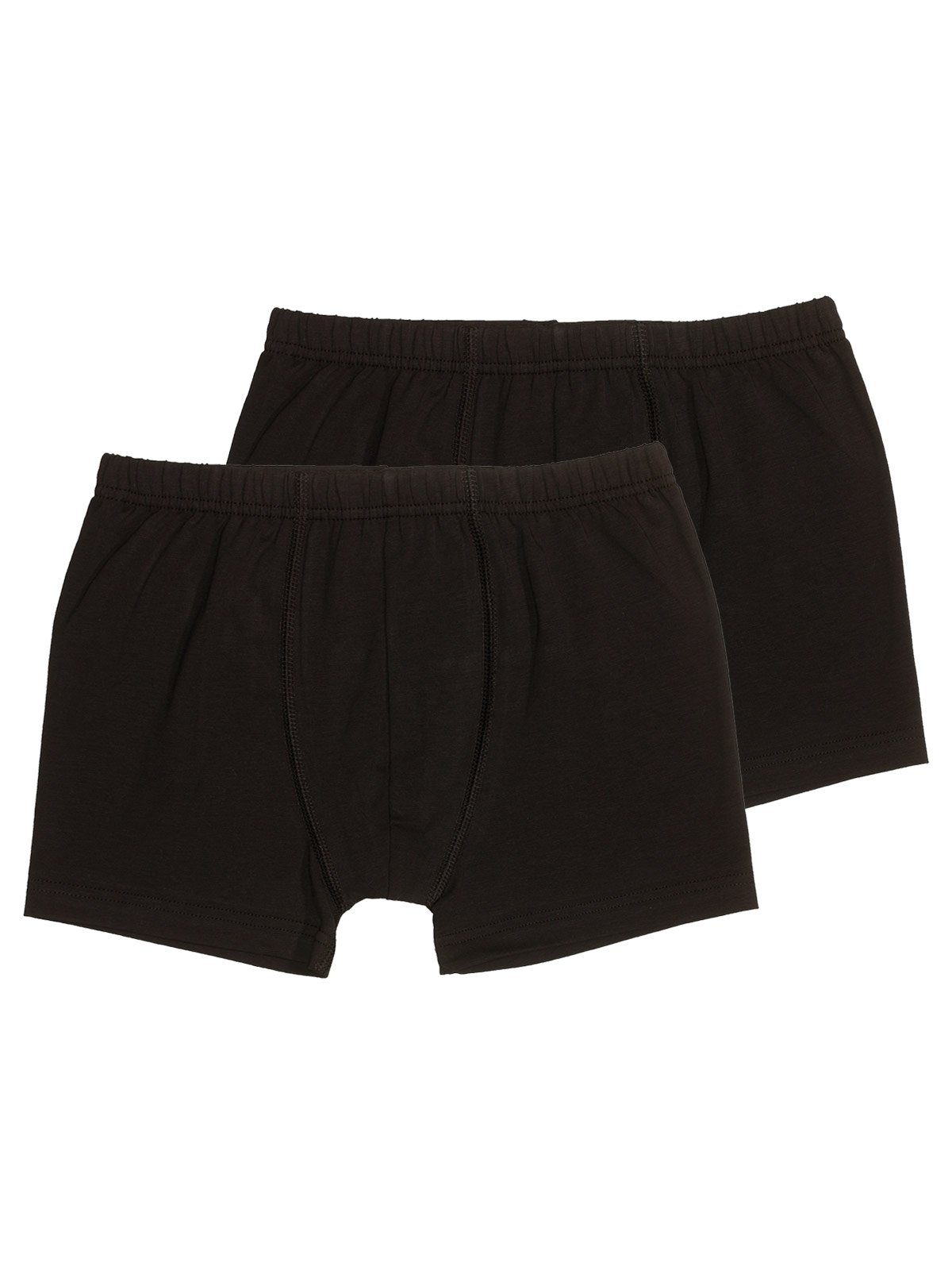 Sweety for Kids Boxershorts 2er Sparpack Knaben Retro Shorts Single Jersey (Spar-Set, 2-St) hohe Markenqualität schwarz