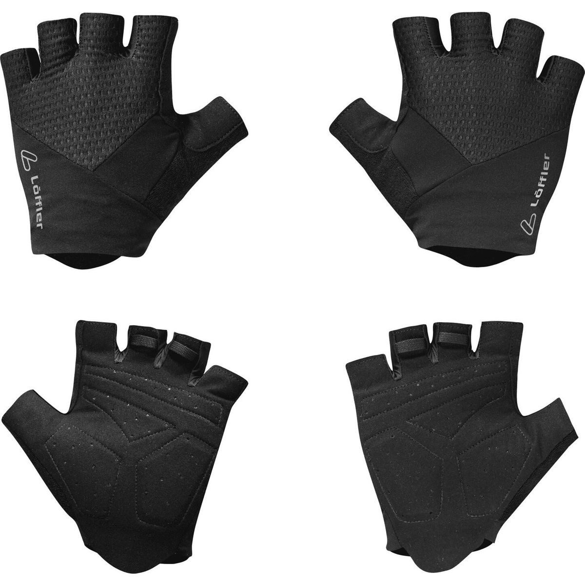 Löffler Fahrradhandschuhe Bike Gloves Cushy Hochwertige Radhandschuhe mit Gel-Polsterung, atmungsaktivem Einsatz