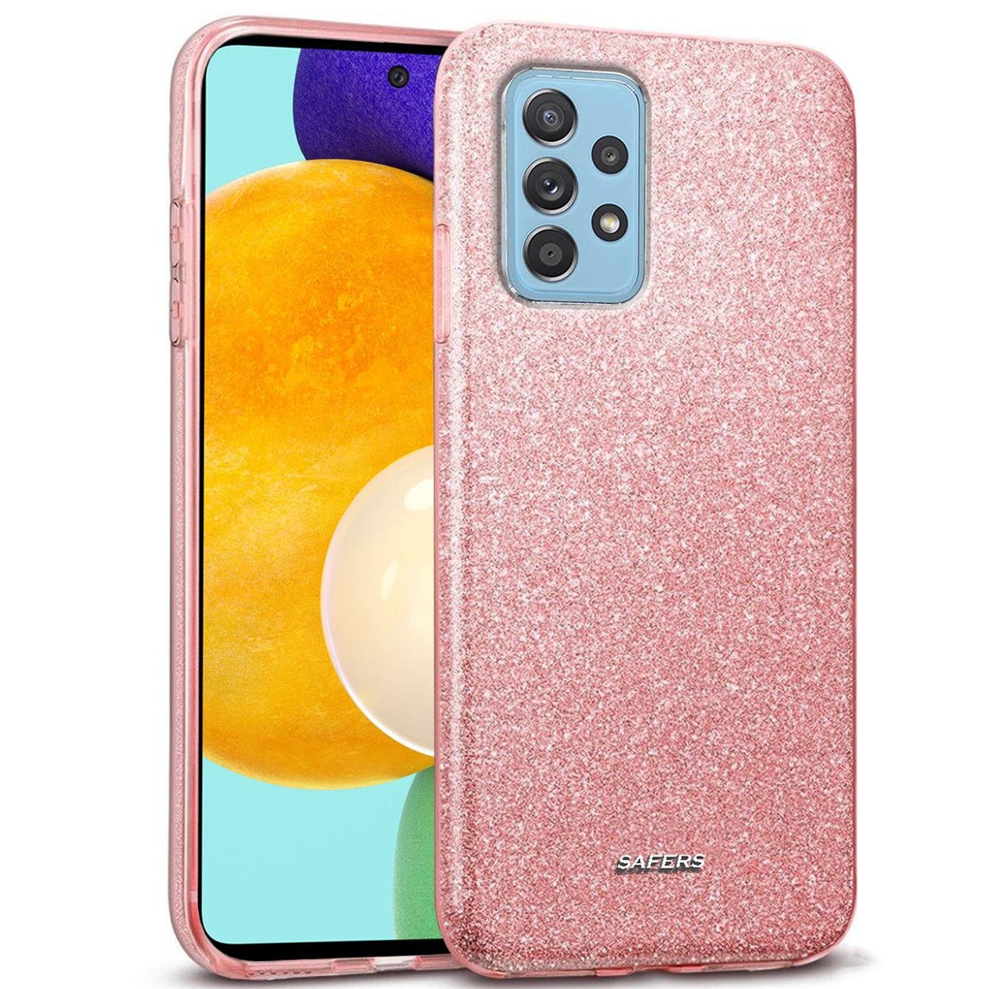 CoolGadget Handyhülle Glitzer Glamour Hülle für Samsung Galaxy A72 6,7 Zoll, Slim Case mit Glossy Effect Schutzhülle für Samsung A72 Hülle