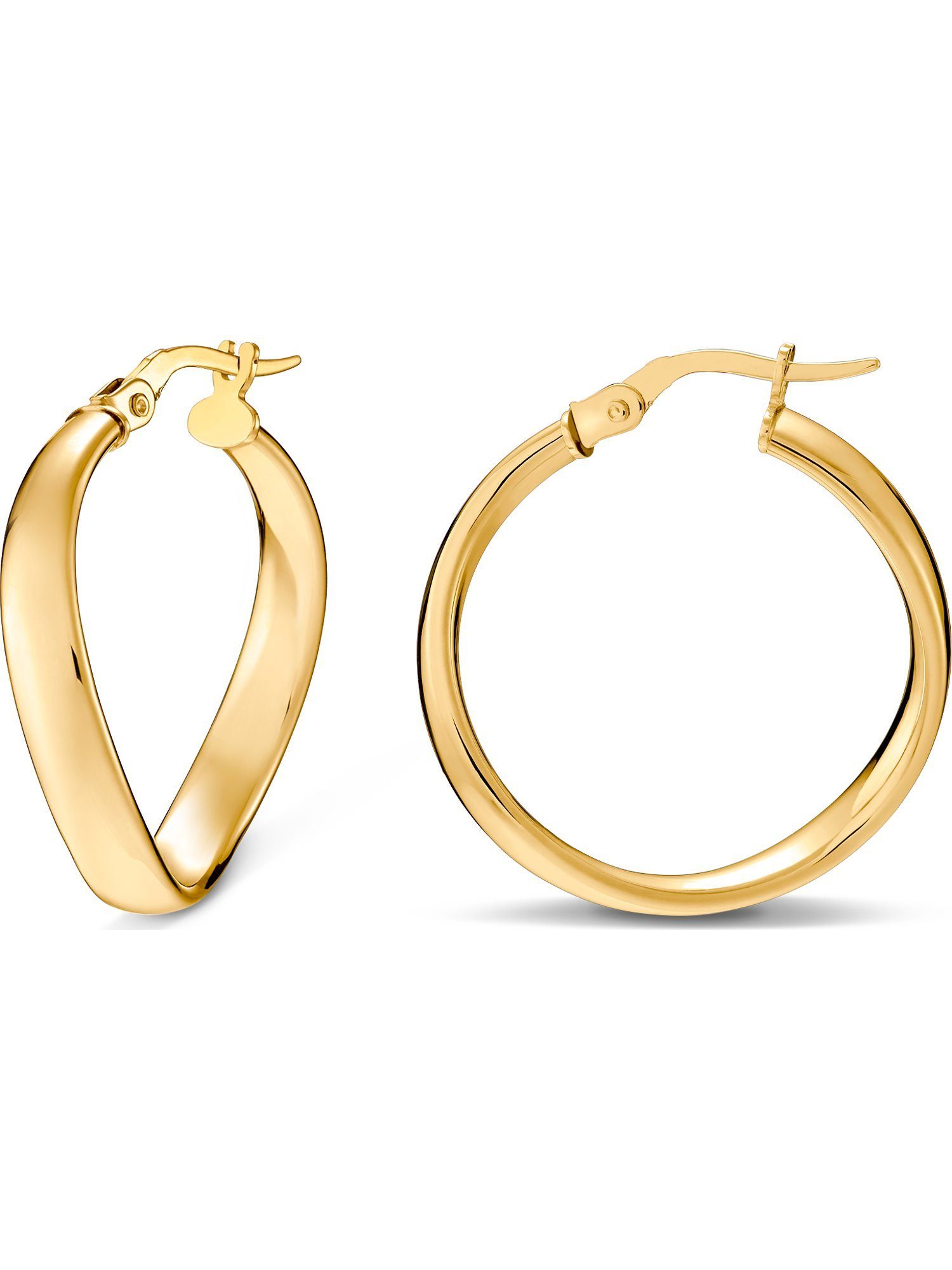 CHRIST Paar Creolen CHRIST Damen-Creolen 375er Gelbgold (Paar) günstig online kaufen