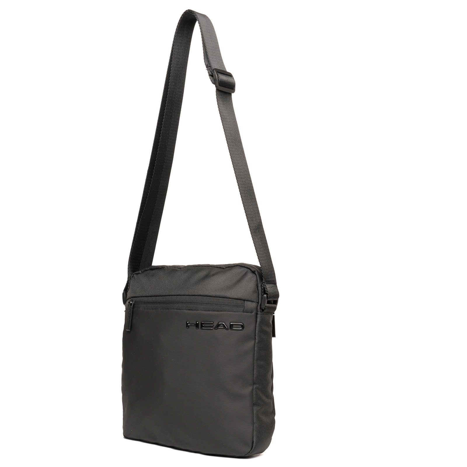 Head Schultertasche Head Umhängetasche Polyester schwarz (Umhängetasche), Umhängetasche Coated Polyester, schwarz ca. 26,55cm hoch