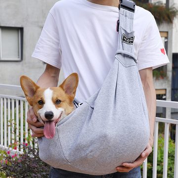 Juoungle Tiertransporttasche Hunde Katze Tragetuch Single Schulter Bag für Reisen Hundetragebeutel