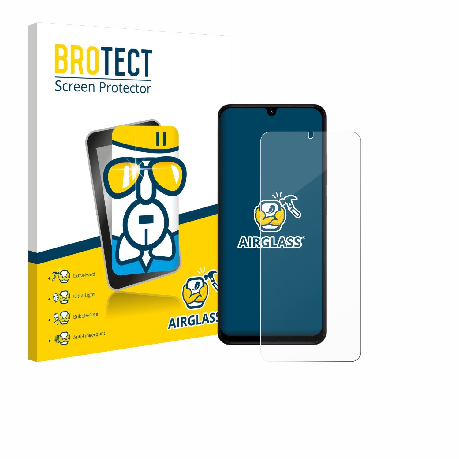 BROTECT Displayschutzglas Folie für Xiaomi Redmi A5, Schutzfolie Glas Panzer Display Schutz klar