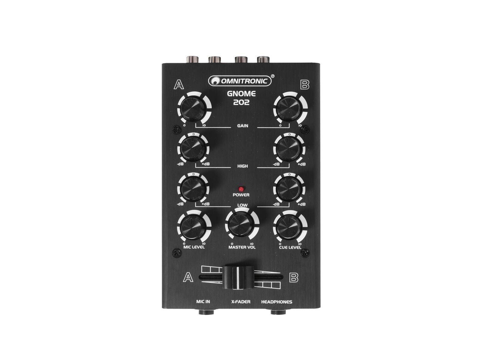 Omnitronic Mischpult OMNITRONIC GNOME-202 Mini-Mixer schwarz