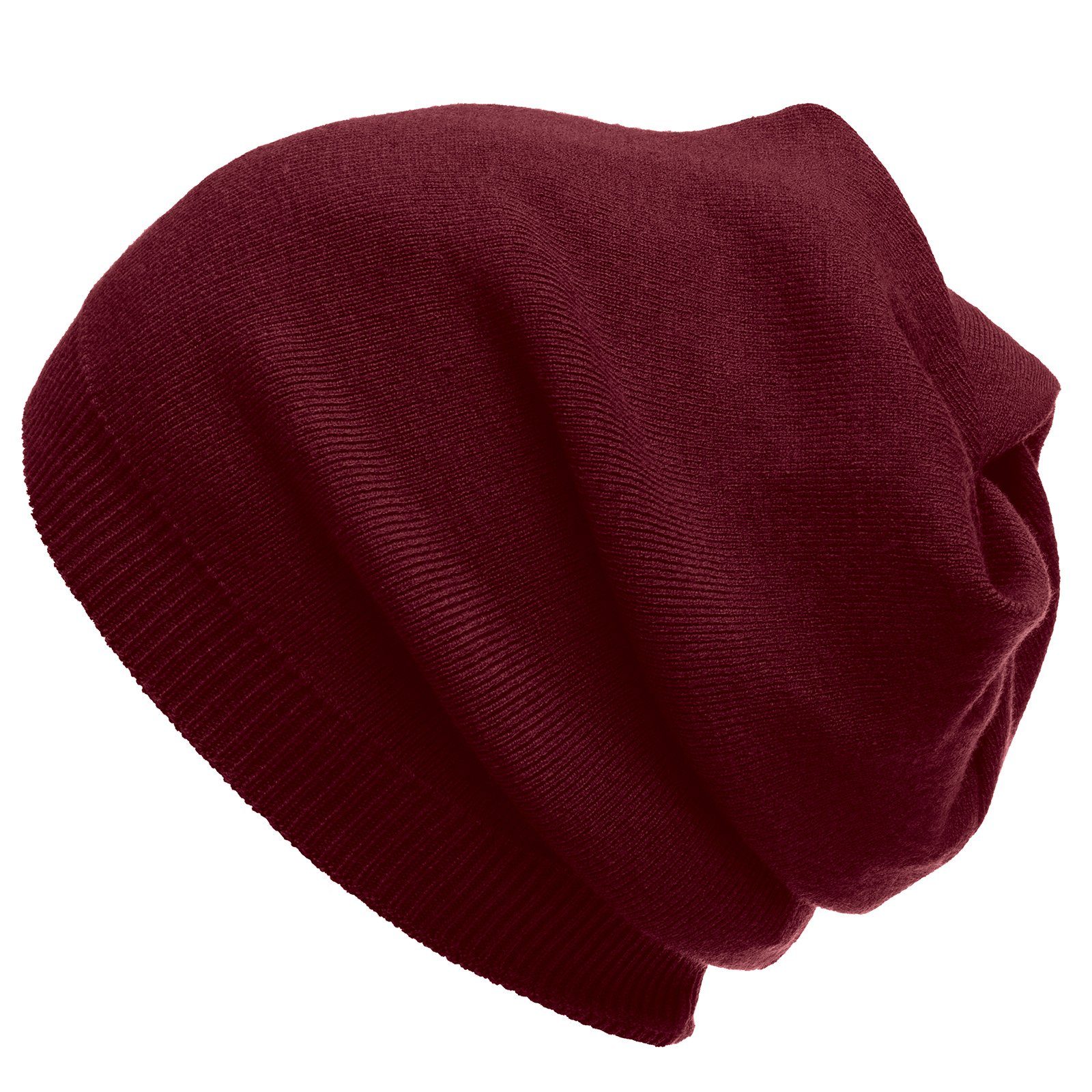Beanie MU185 Damen Beanie Mütze mit Loch für Pferdeschwanz