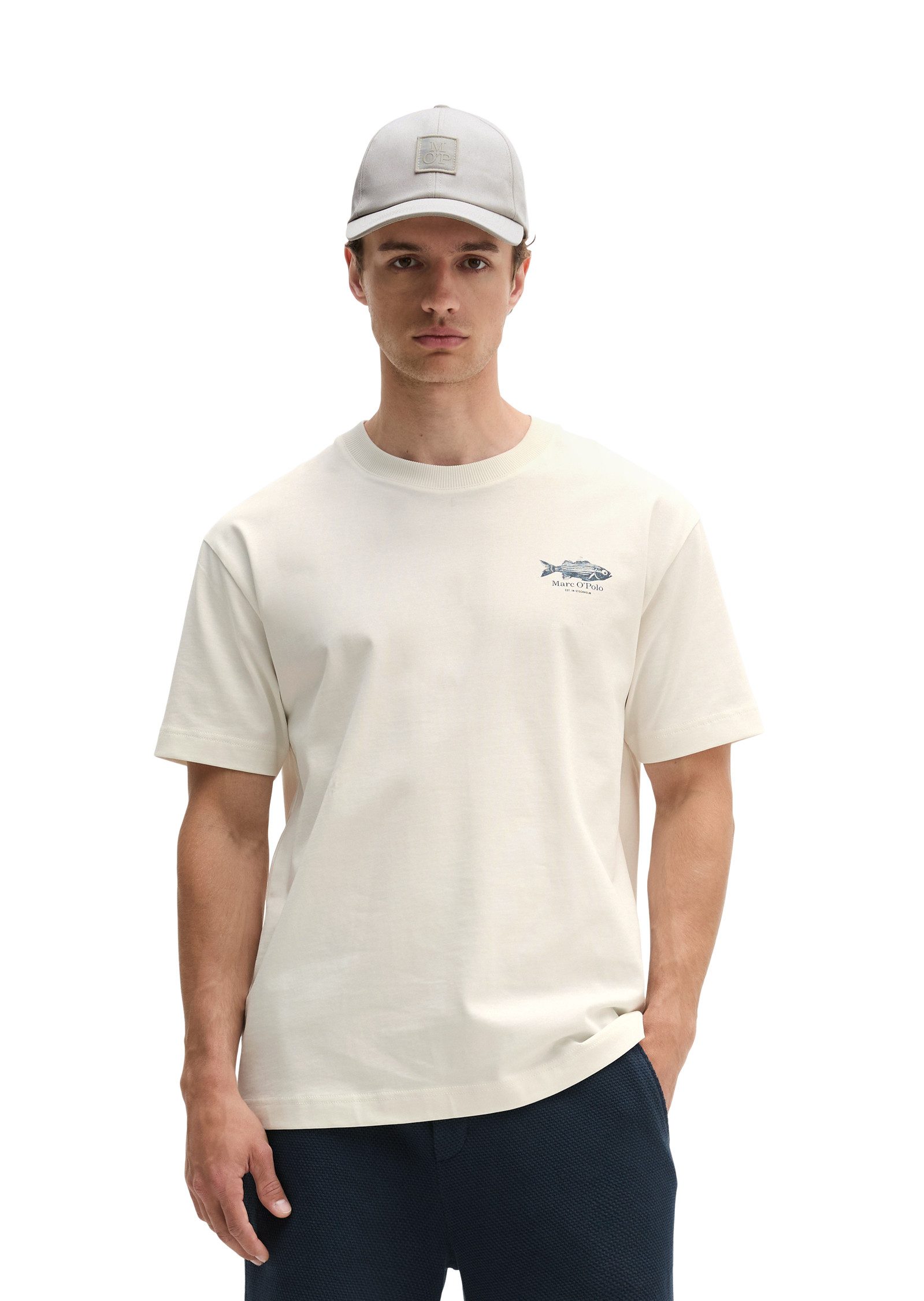 Marc O'Polo T-Shirt mit Fisch-Rückenprint