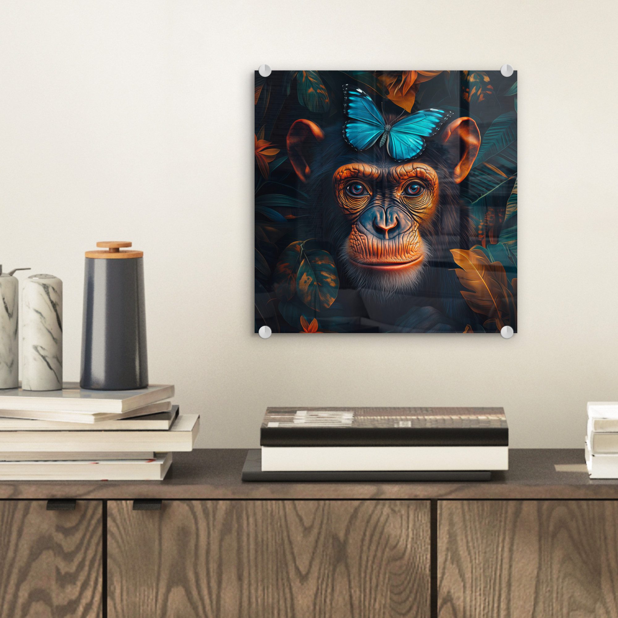 MuchoWow Acrylglasbild Schimpanse - Affe - günstig online kaufen