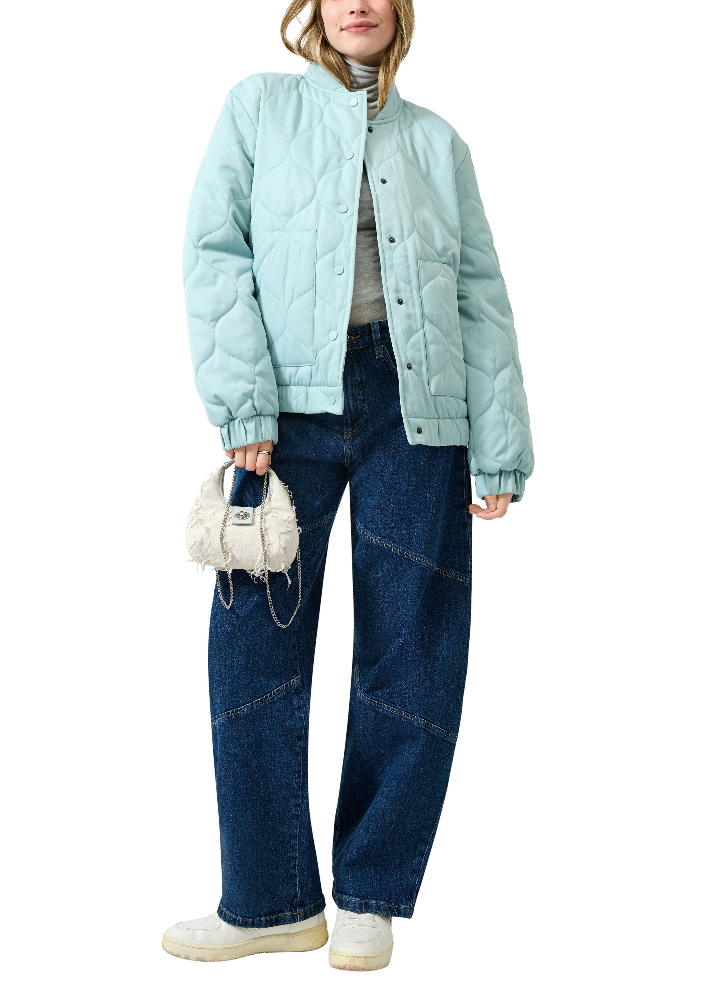 QS Steppjacke im Blouson-Style und mit Druckknöpfen