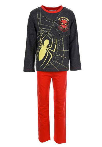 Spiderman Schlafanzug Kinder Jungen Pyjama langarm Nachtwäsche