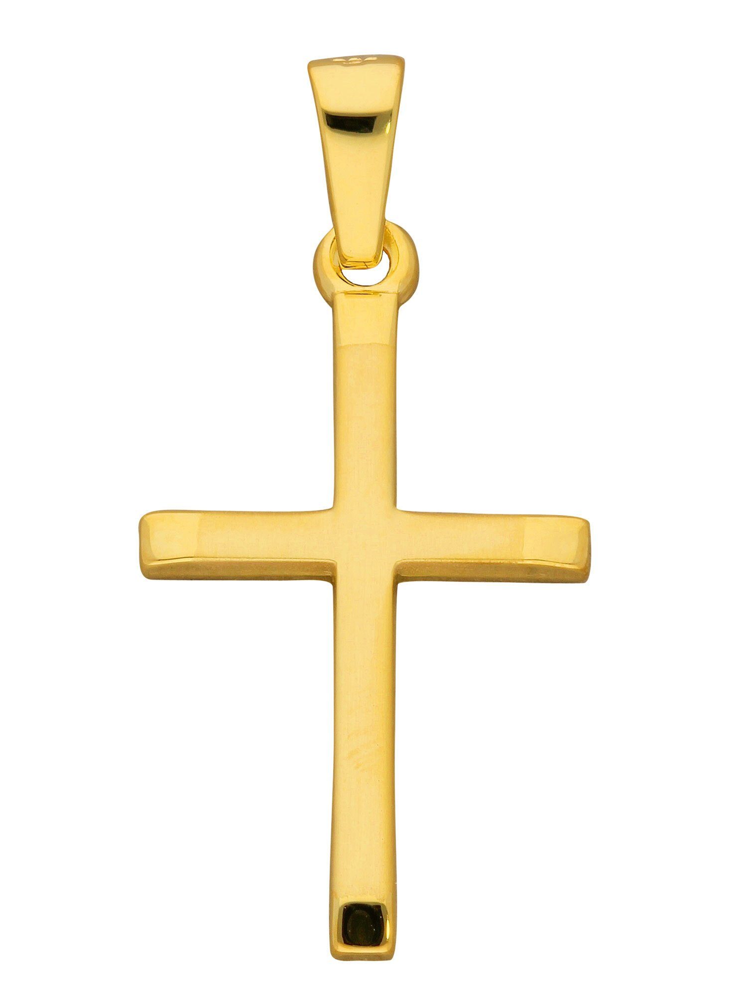 Adelia´s Kettenanhänger 585 Gold Kreuz Goldschmuck & Damen für Herren Anhänger