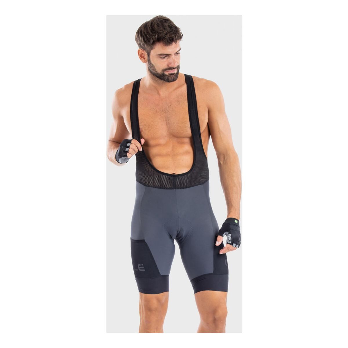 alé Fahrradhose Stones Cargo Herren-Trägerhose für Radfahren und Alltag mit UPF50+, reflektierend