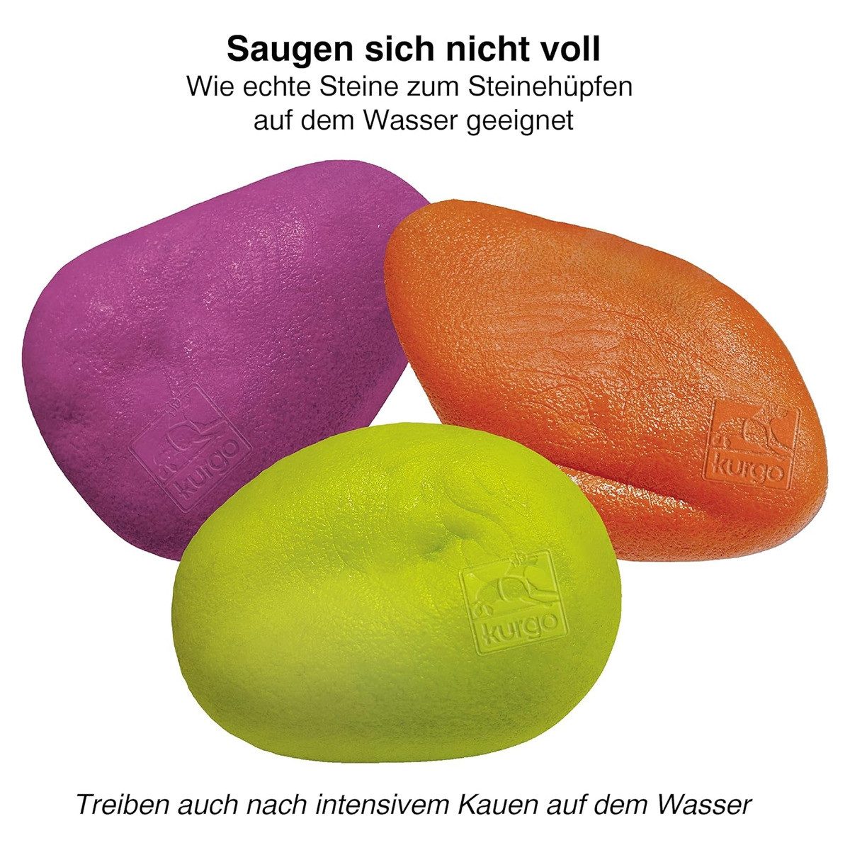 kurgo Wasserspielzeug Hundespielzeug Skipping Stones 3er Pack