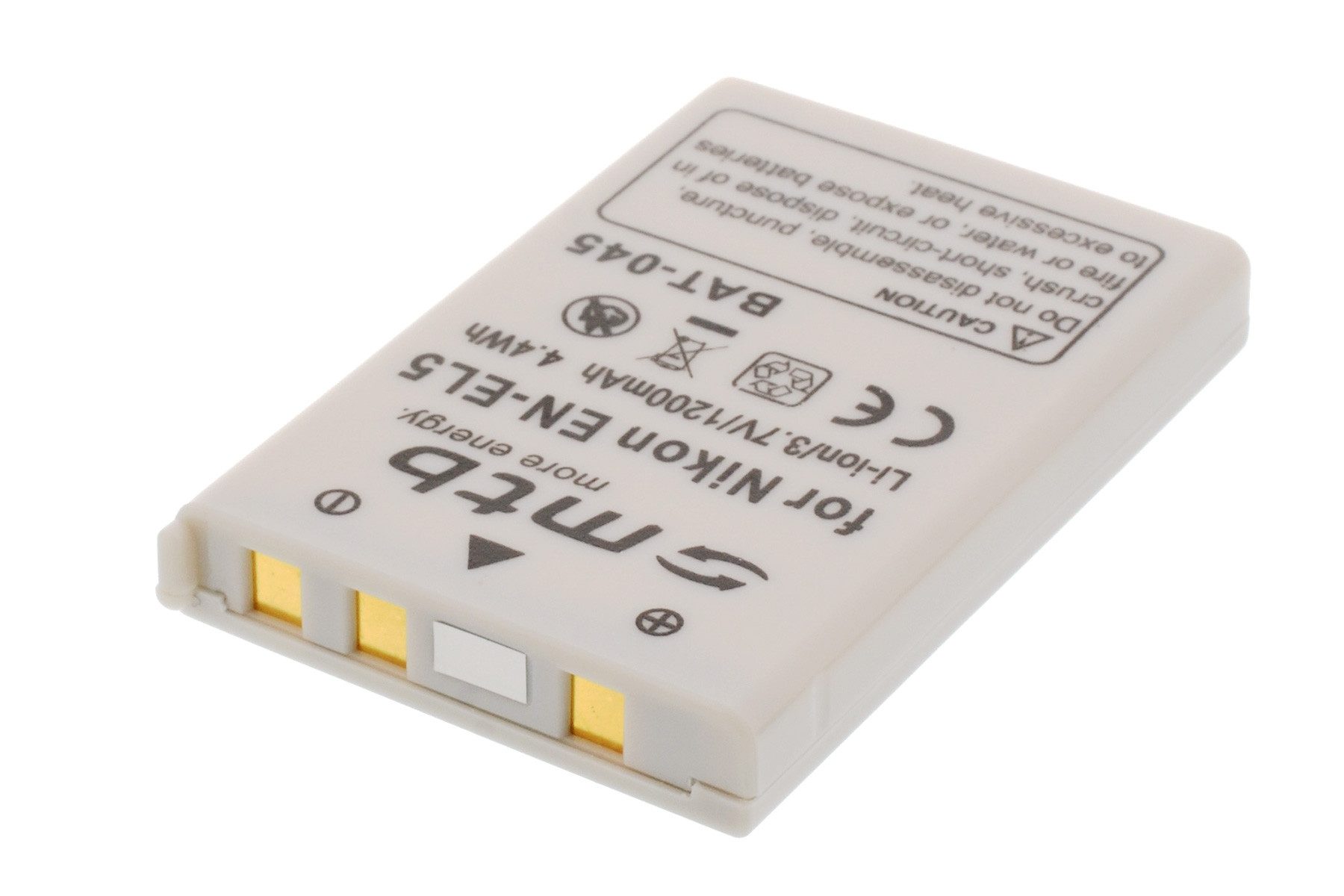 mtb more energy EN-EL5 kompatibler Akku für Nikon Digitalkameras Kamera-Akku kompatibel mit Akku-Typ Nikon EN-EL5 1200 mAh (3,7 V)