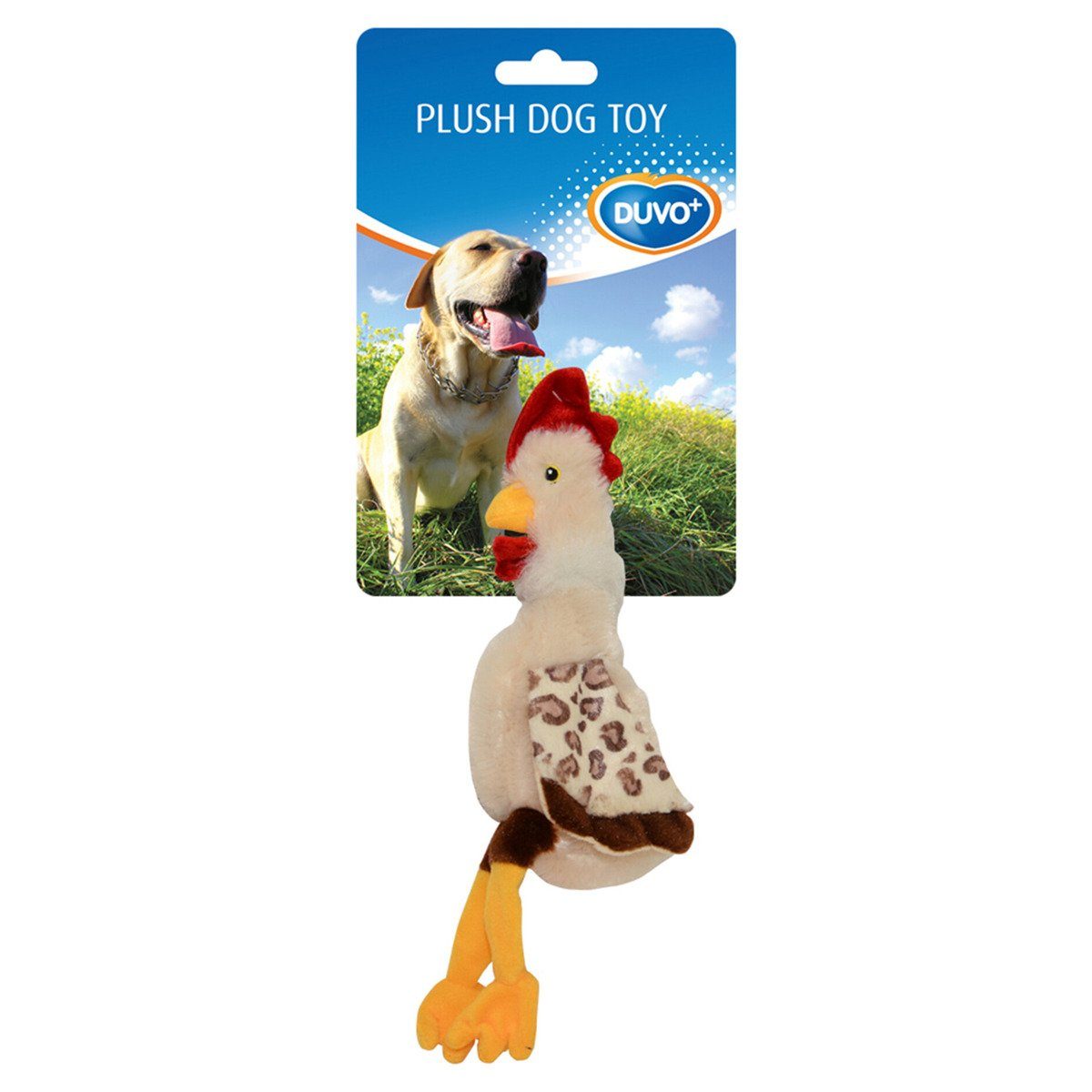 DUVO+ Tierkuscheltier Hundespielzeug Plüsch Huhn günstig online kaufen