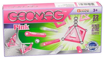 Geomag™ Magnetspielbausteine Geomag Classic Bundle Glitter Set + Pink Set Magnetspielzeug (44, (44 St), 2 Packungen, Bundle