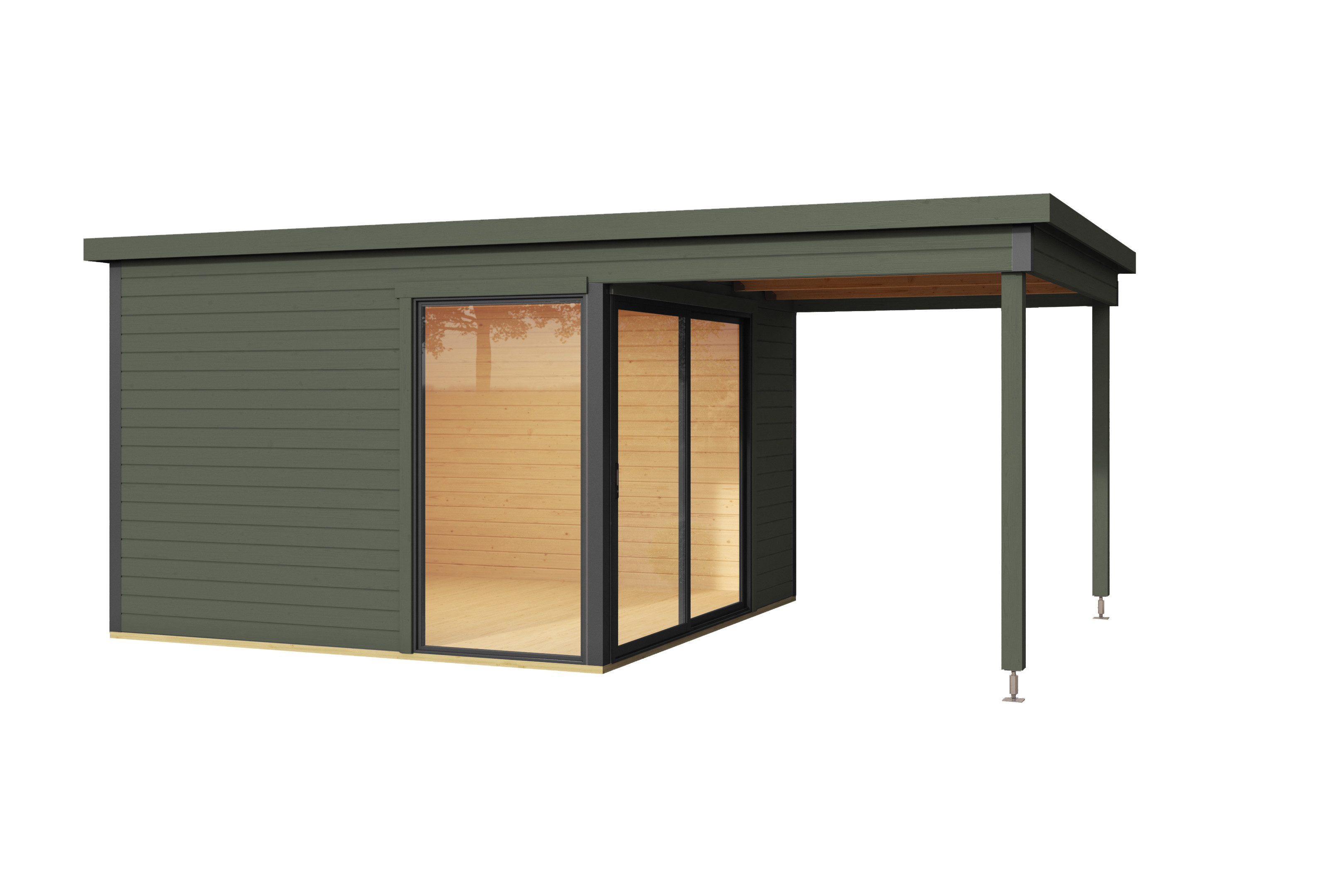 Nordic Holz Gartenhaus DOMEO 2, BxT: 524,4x319,6 cm