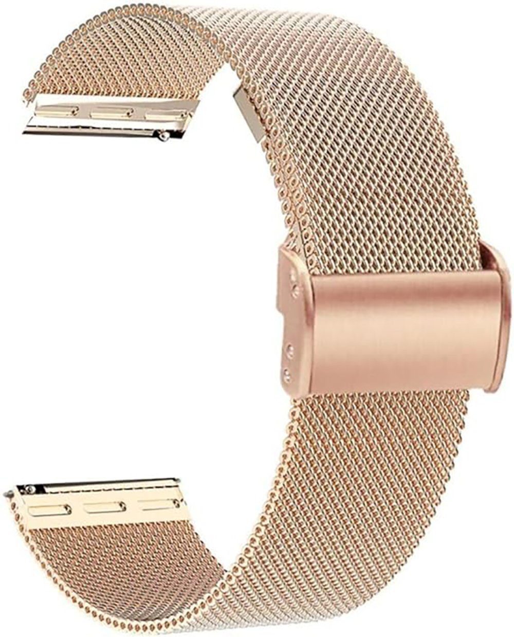 Fyrove Uhrenarmband Edelstahlband, Milanaise-Armband für Smartwatch, Magnetband, Wechselarmband für Damen Herren und klassische Uhren