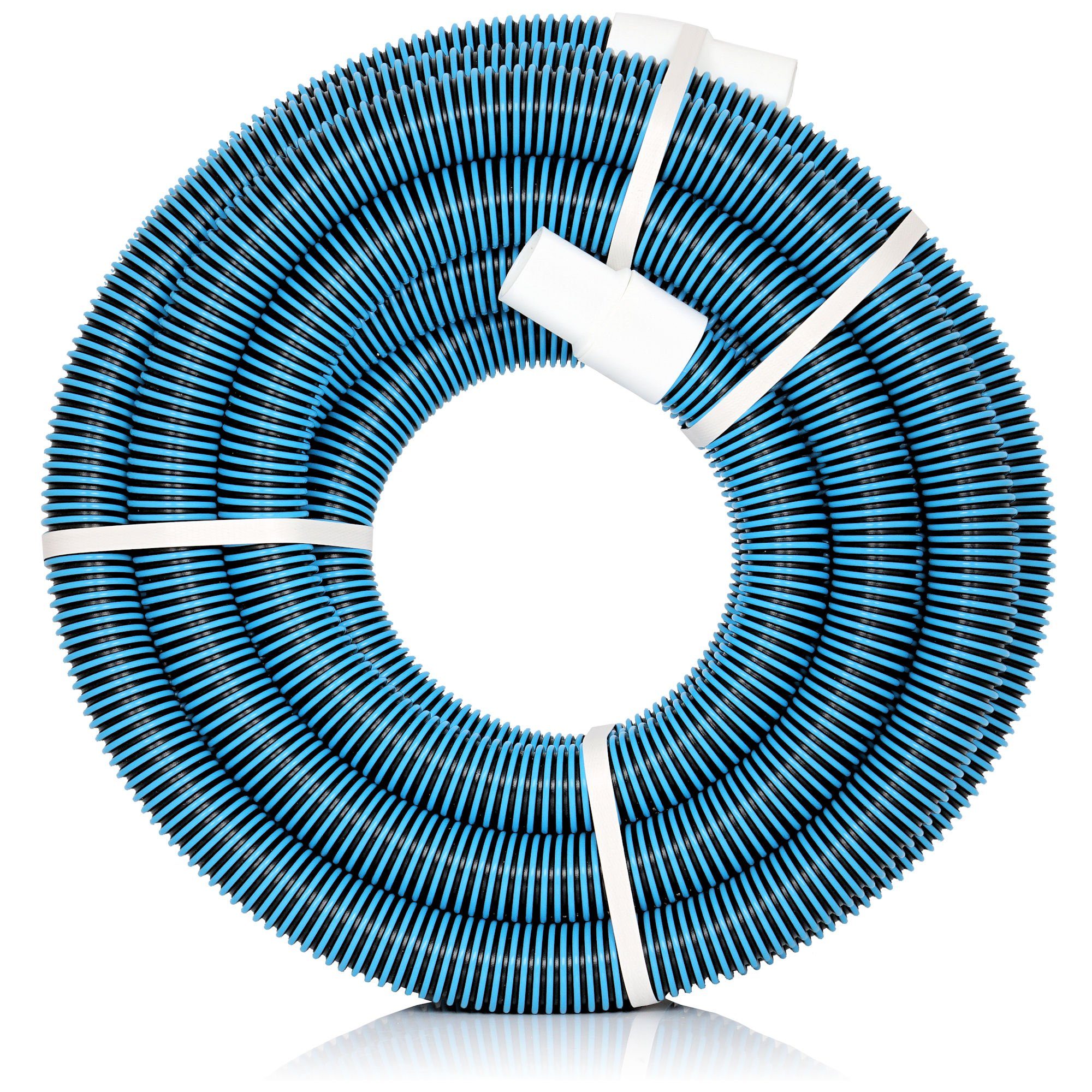 Zelsius Poolschlauch Poolschlauch 10m, Ø 38 mm, Inkl.Schlauchtüllen für Sandfilteranlage