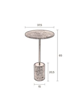 Dutchbone Beistelltisch Dutch Bone Beistelltisch Gunnar, Grün, 65x37,5cm