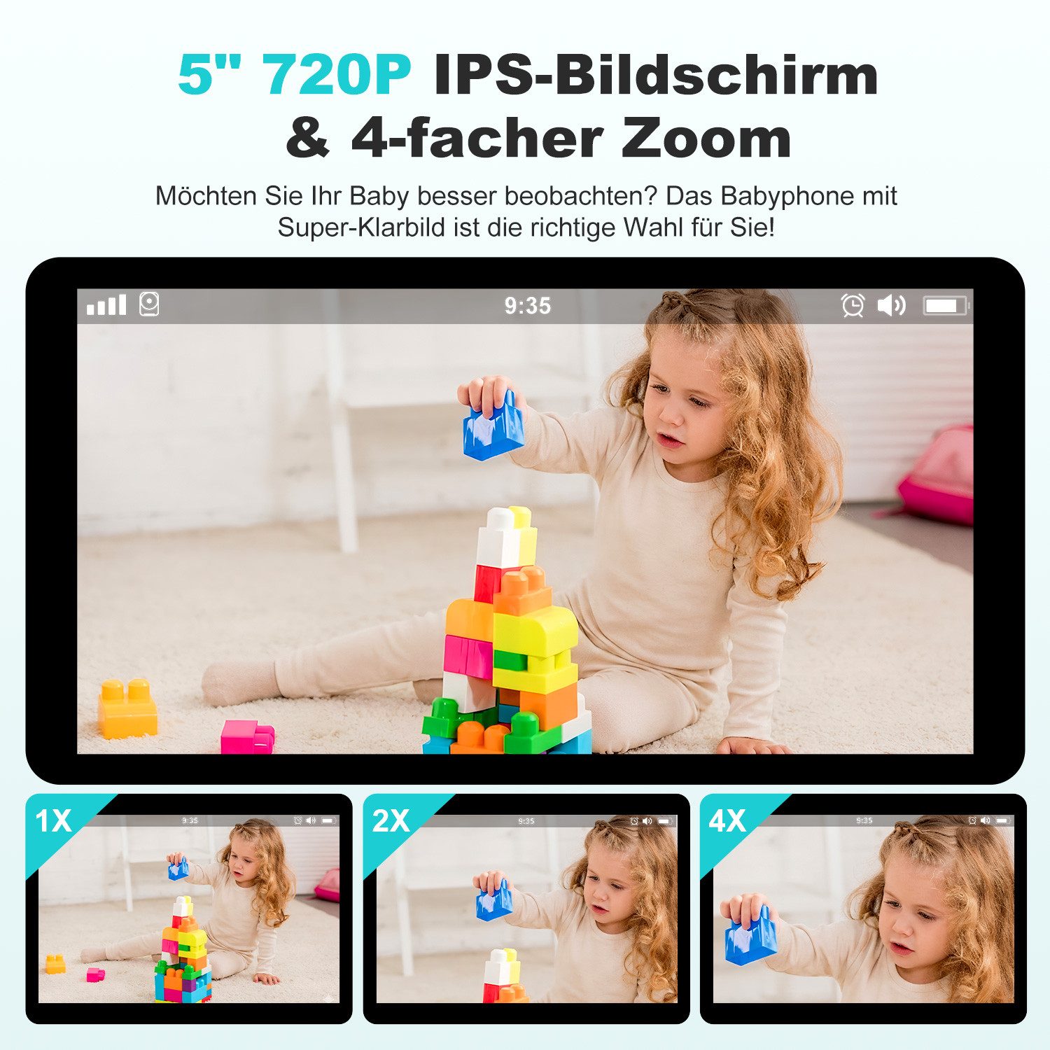 VSIUO 5" Video Babyphone - Bild 5