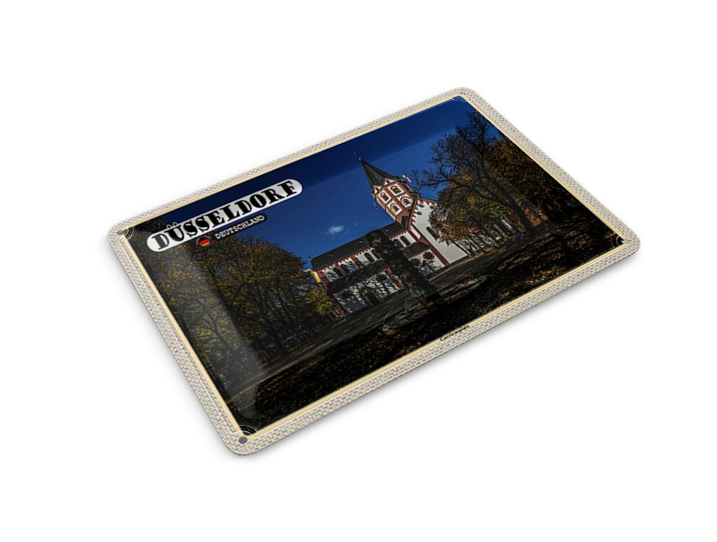Femer GmbH Postkarte Städte Düsseldorf Gerricusplatz Baustil 14x10 cm, unfrankiert