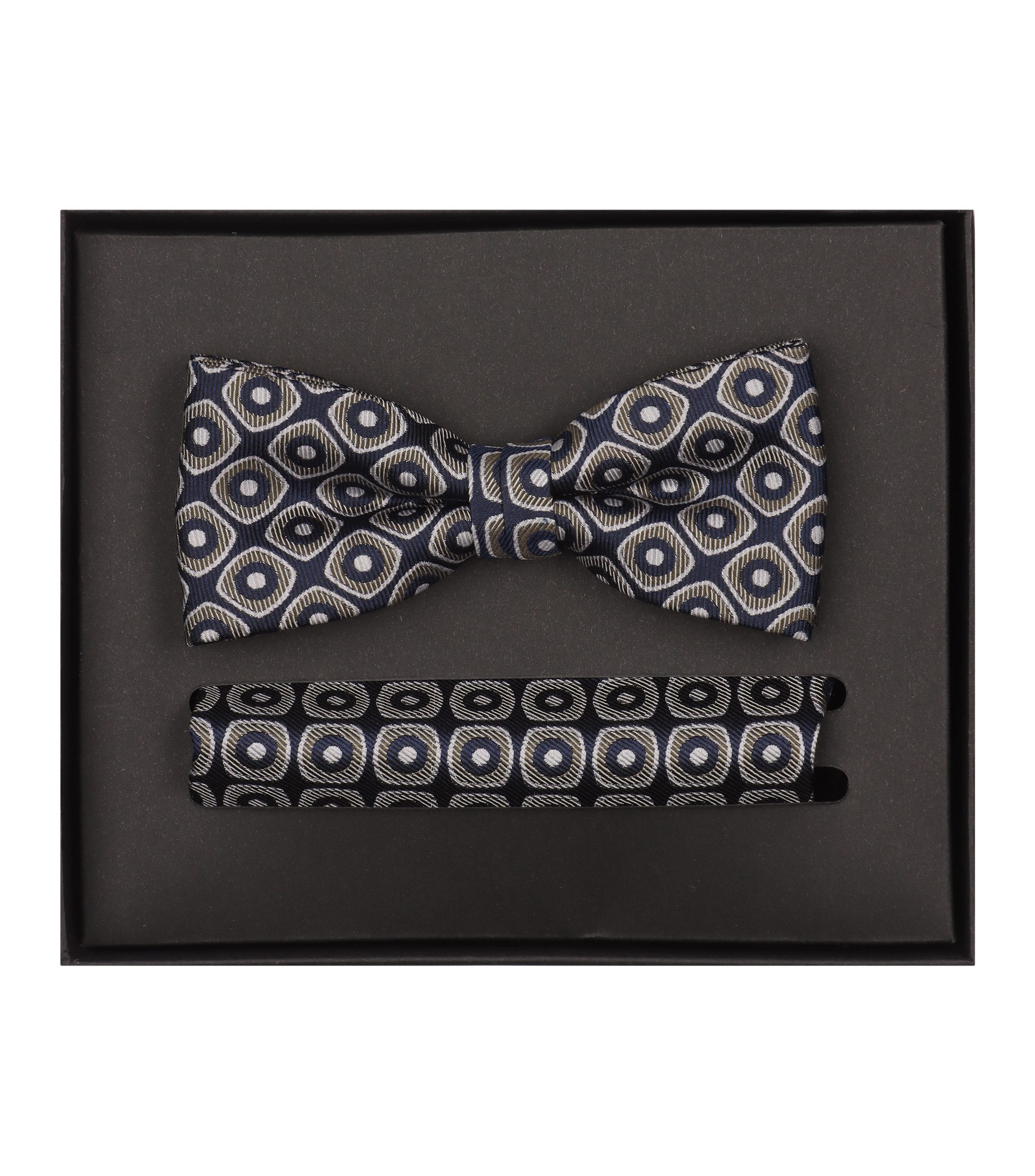 VENTI Fliege VENTI Set aus Fliege und Einstecktuch gemustert