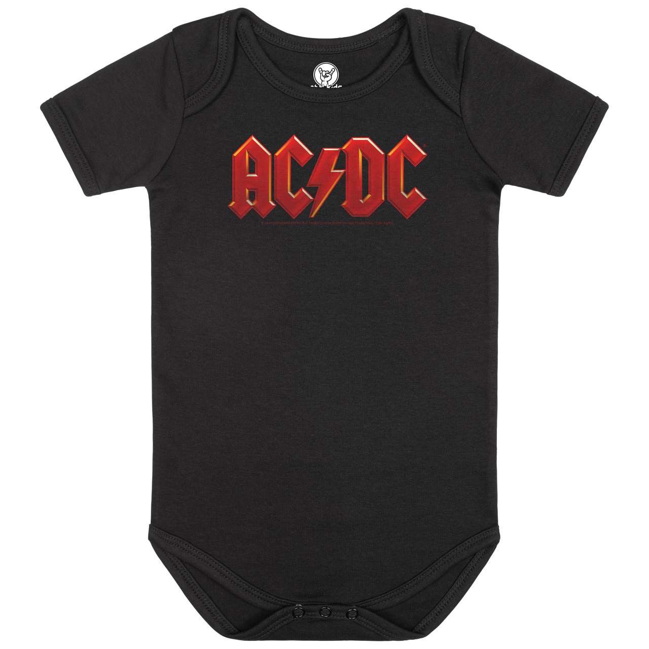 Kurzarmbody mit AC/DC (Logo) Druck für Babys