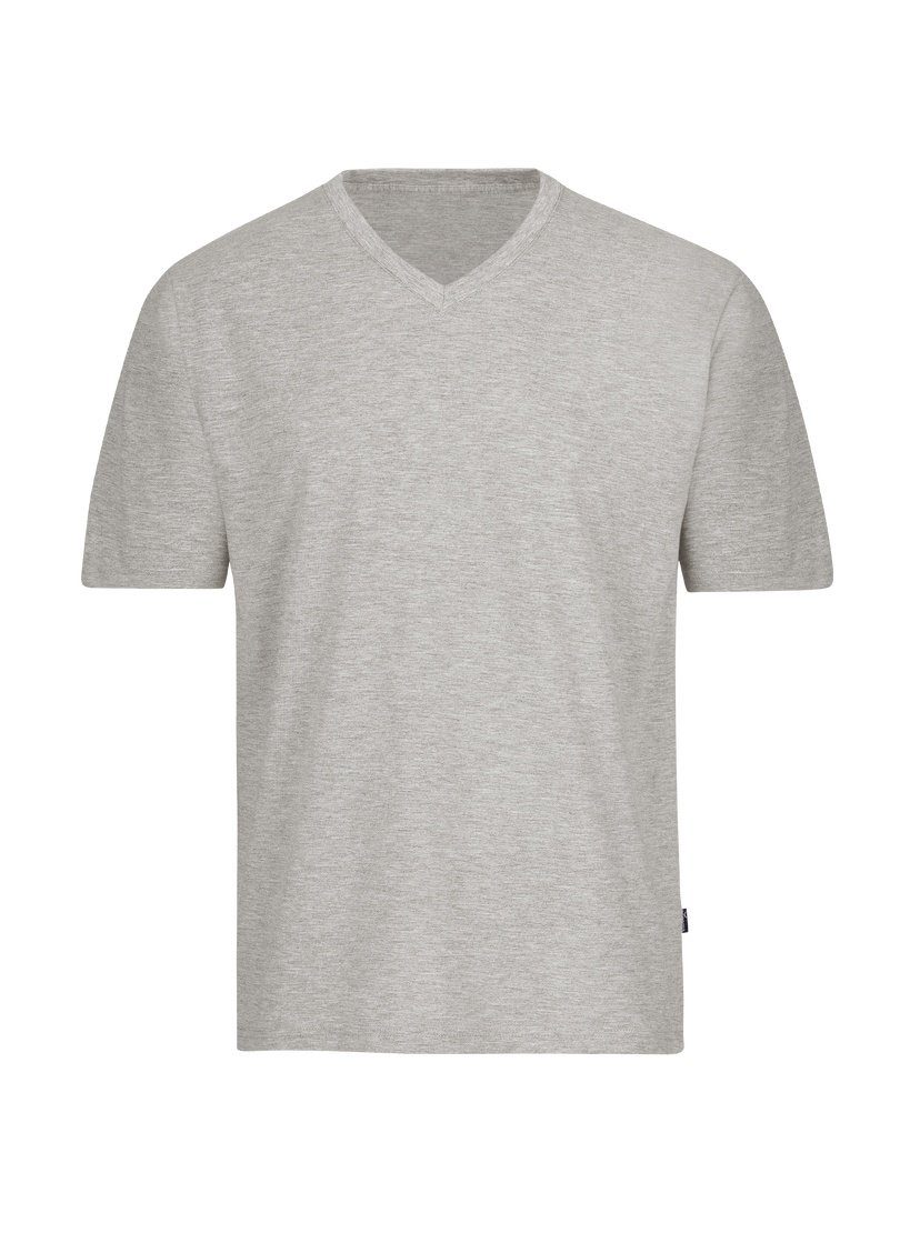 Baumwolle, DELUXE-Single-Jersey TRIGEMA DELUXE Trigema T-Shirt V-Shirt