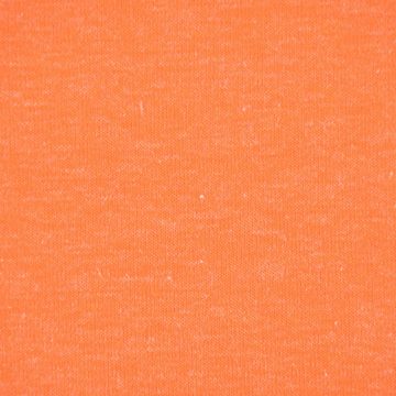 SCHÖNER LEBEN. Stoff Melange Jersey NEON einfarbig neon orange meliert 1,45m Breite, allergikergeeignet