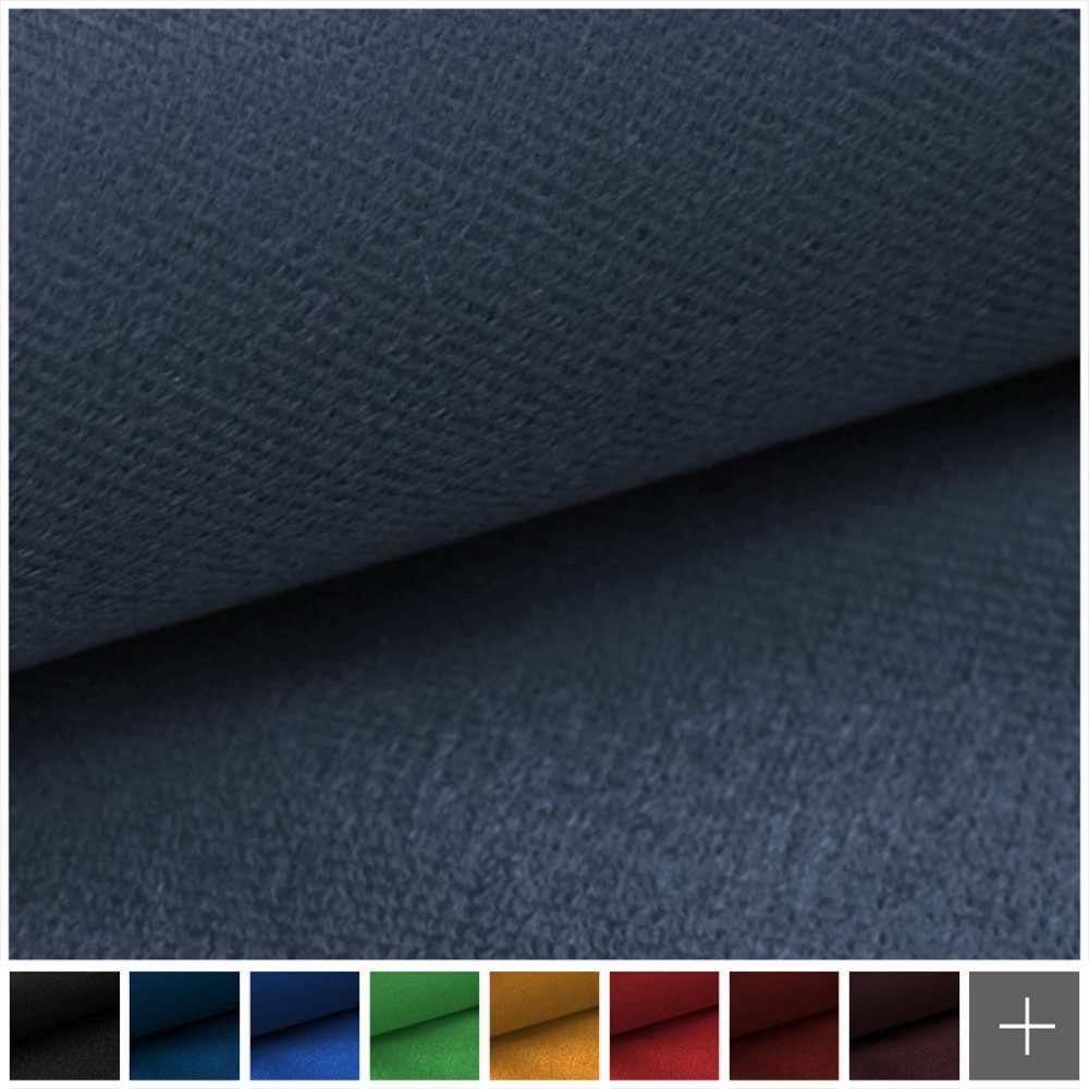 novely® Stoff ARTENA - Samtiger Velours-Möbelstoff - Anschmiegsamer Polsterstoff, Robust, Pflegeleicht, Waschbar, Meterware, 1lfm