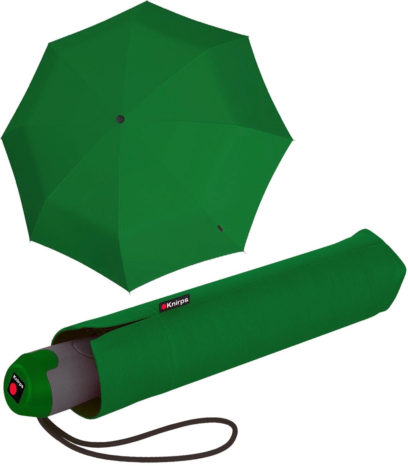 Knirps® Taschenregenschirm E.200 Duomatic Schirm mit Auf-Zu-Automatik, stabil und elegant green