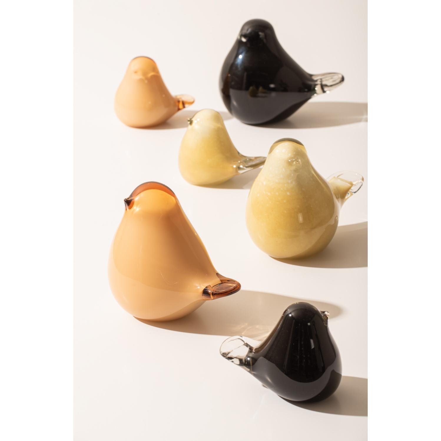 Soft Orange Fat Present (Large) Skulptur Bird Vogel Time Glas